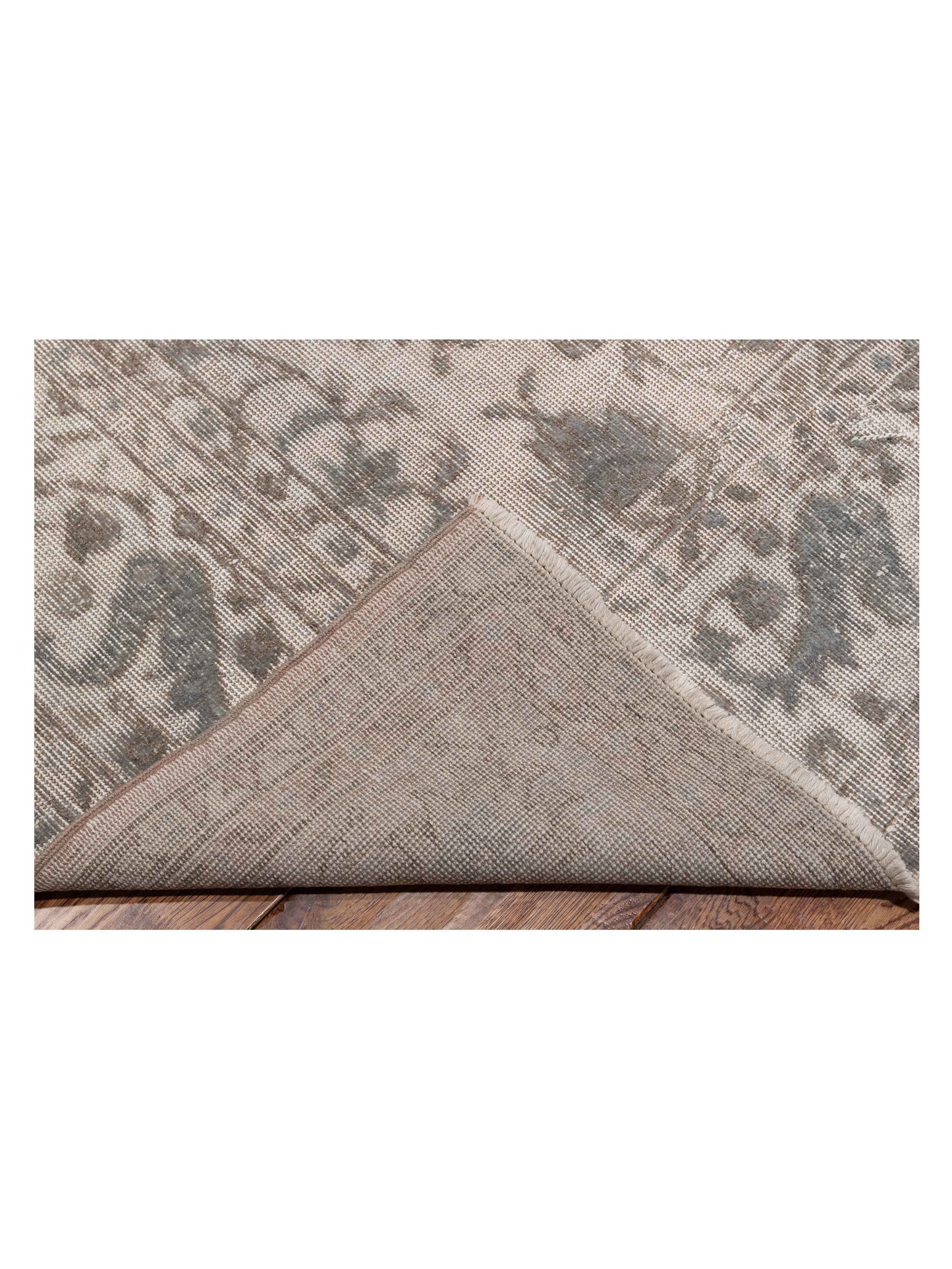 Vintage 122705 Light Gray 8.9x11.7 Hand Knotted Rug