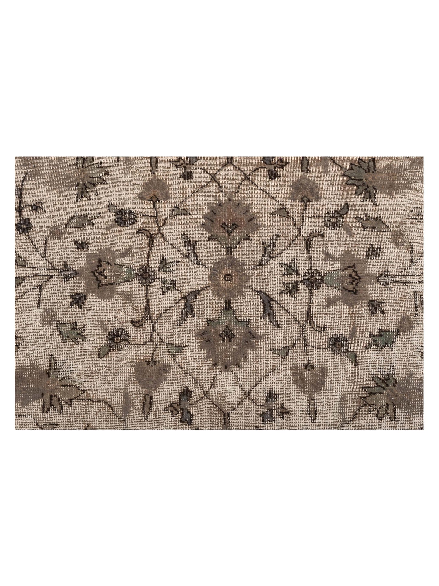 Vintage 122722 Gray 7.6x11.10 Hand Knotted Rug