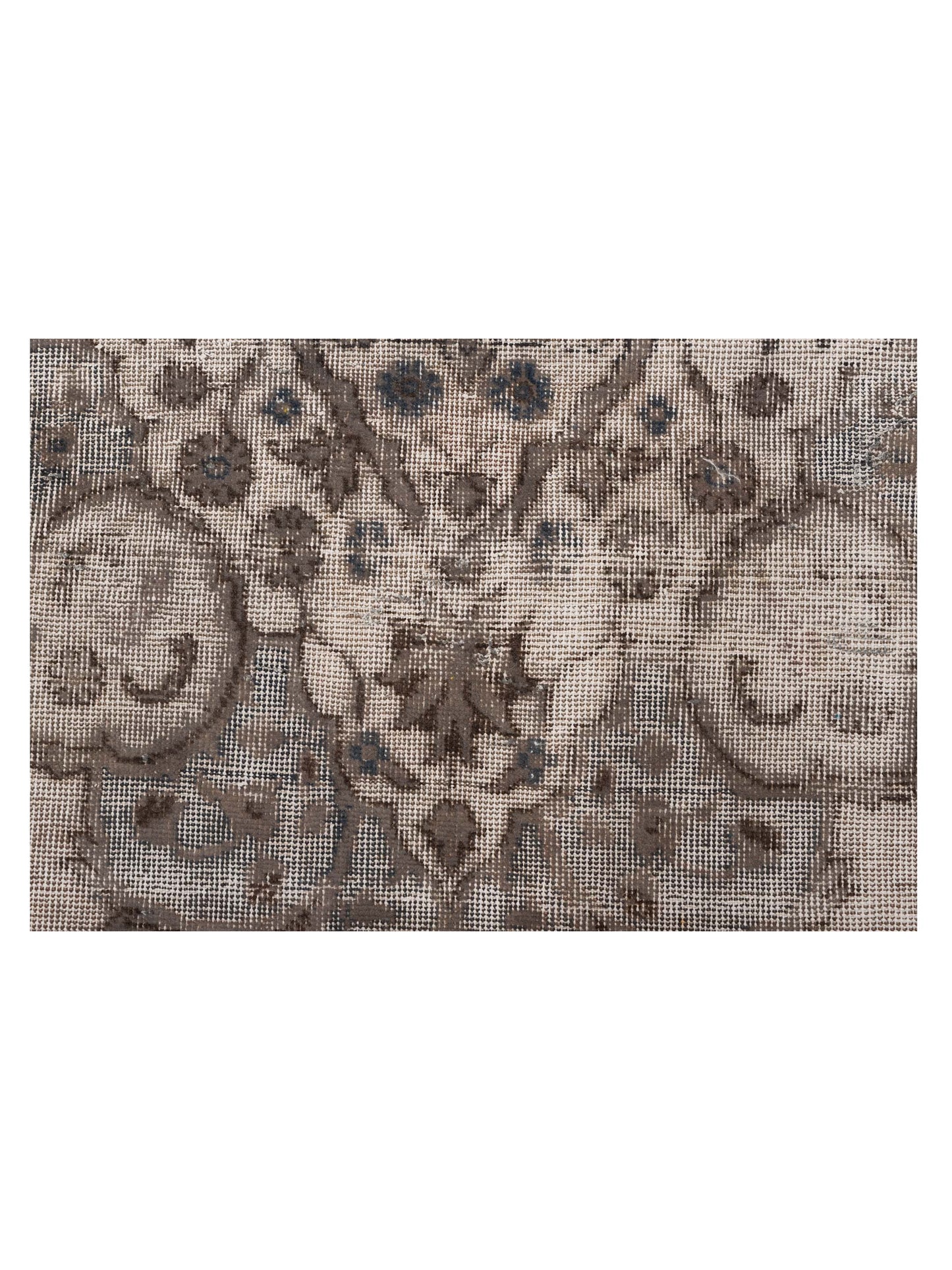 Vintage 122733 Silver 8.4x12 Hand Knotted Rug