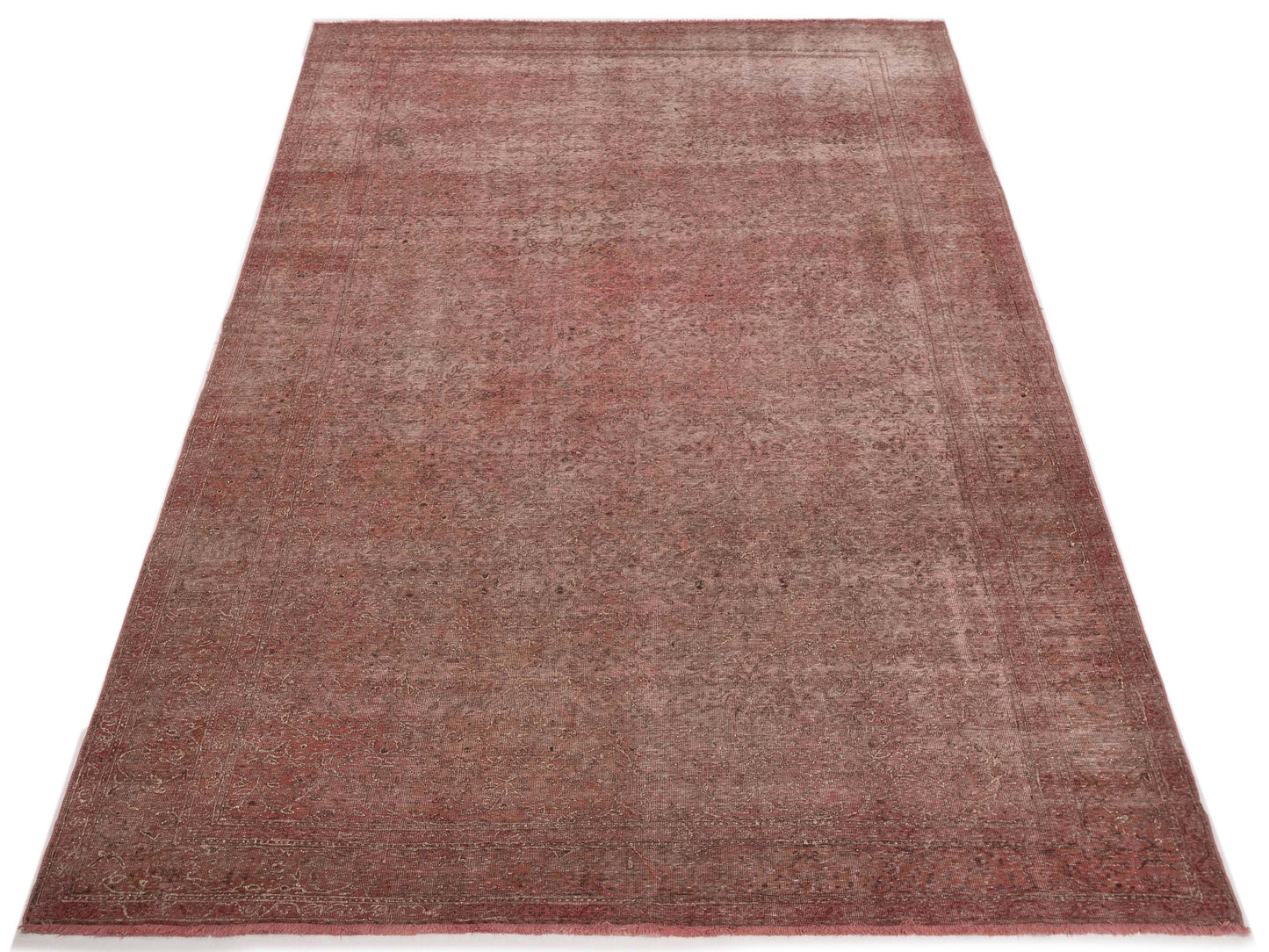 Vintage 122810 Pink 6.5x9.7 Hand Knotted Rug