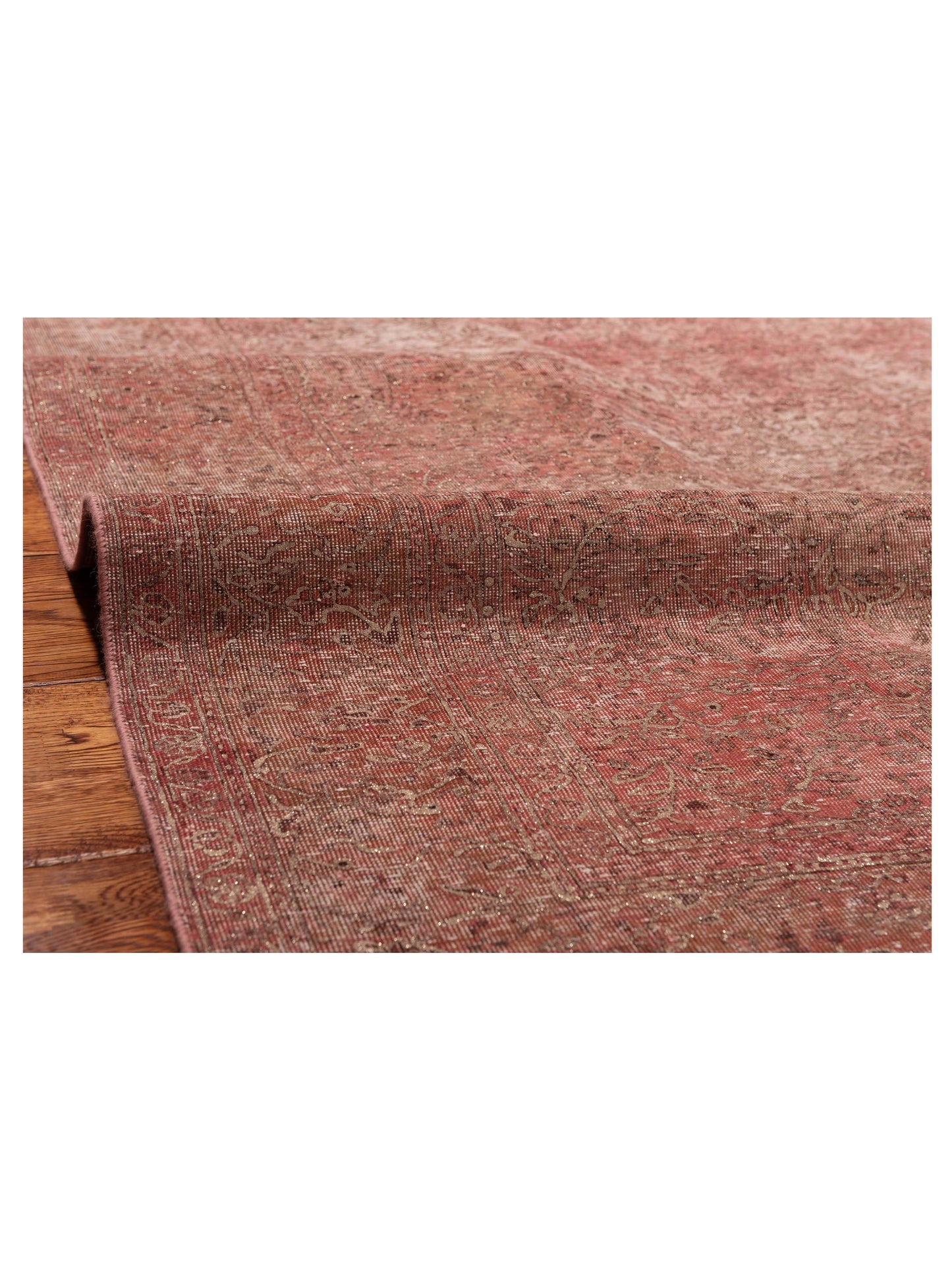 Vintage 122810 Pink 6.5x9.7 Hand Knotted Rug