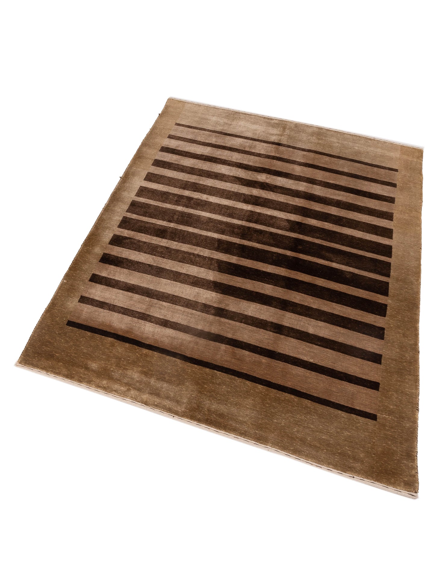 Himalayan 123070 Brown 5.3x7.5 Hand Knotted Rug