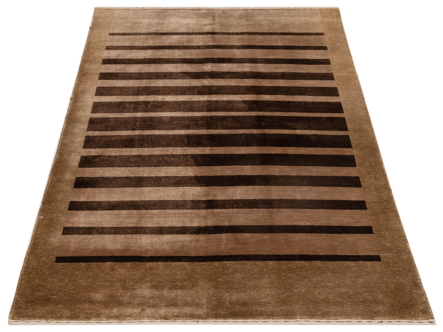 Himalayan 123070 Brown 5.3x7.5 Hand Knotted Rug