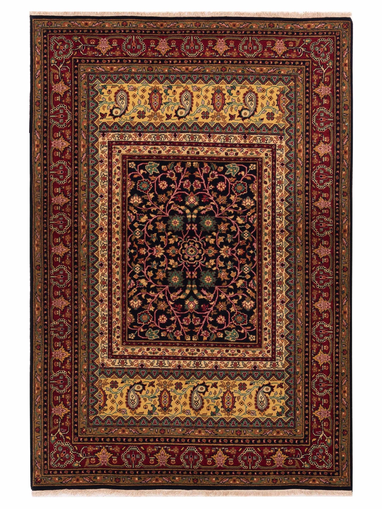 Rajpur Sivas Black Red Traditional