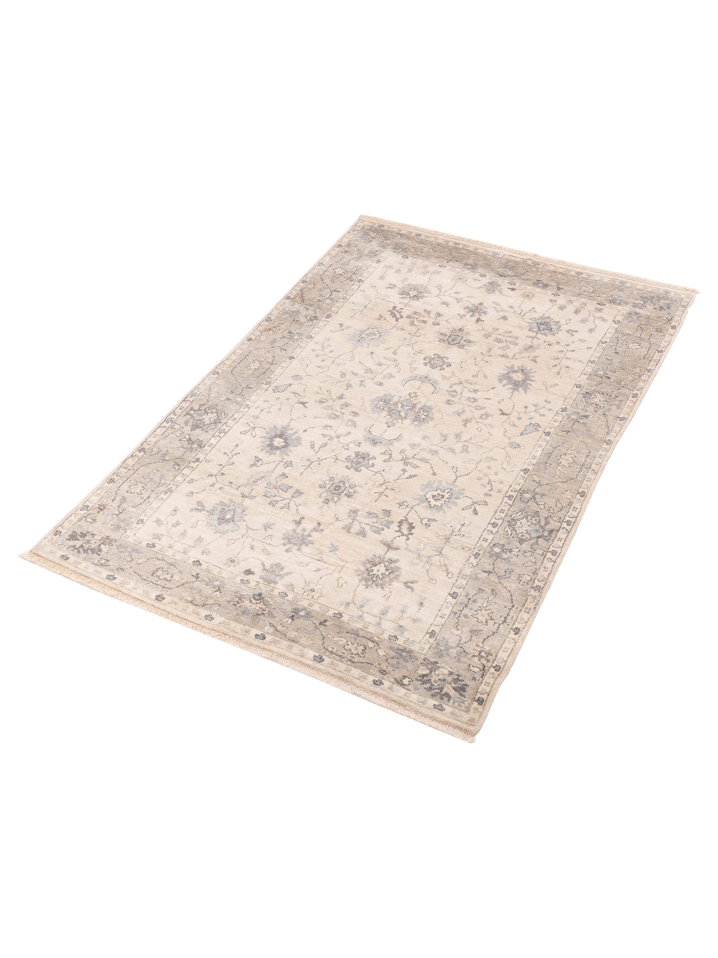 Tibetino 123225 Ivory Beige 5.1x7.8 Hand Knotted Rug