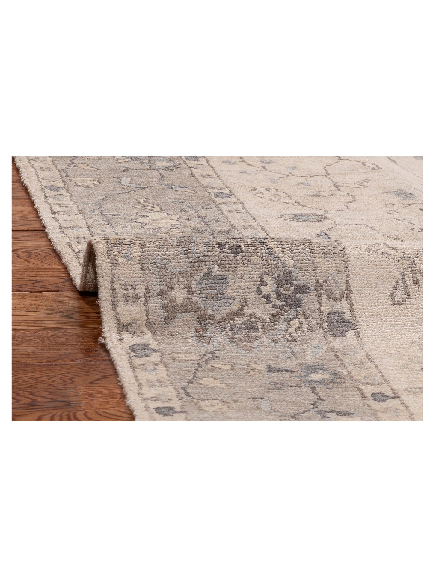 Tibetino 123226 Ivory Silver 5.1x8.3 Hand Knotted Rug