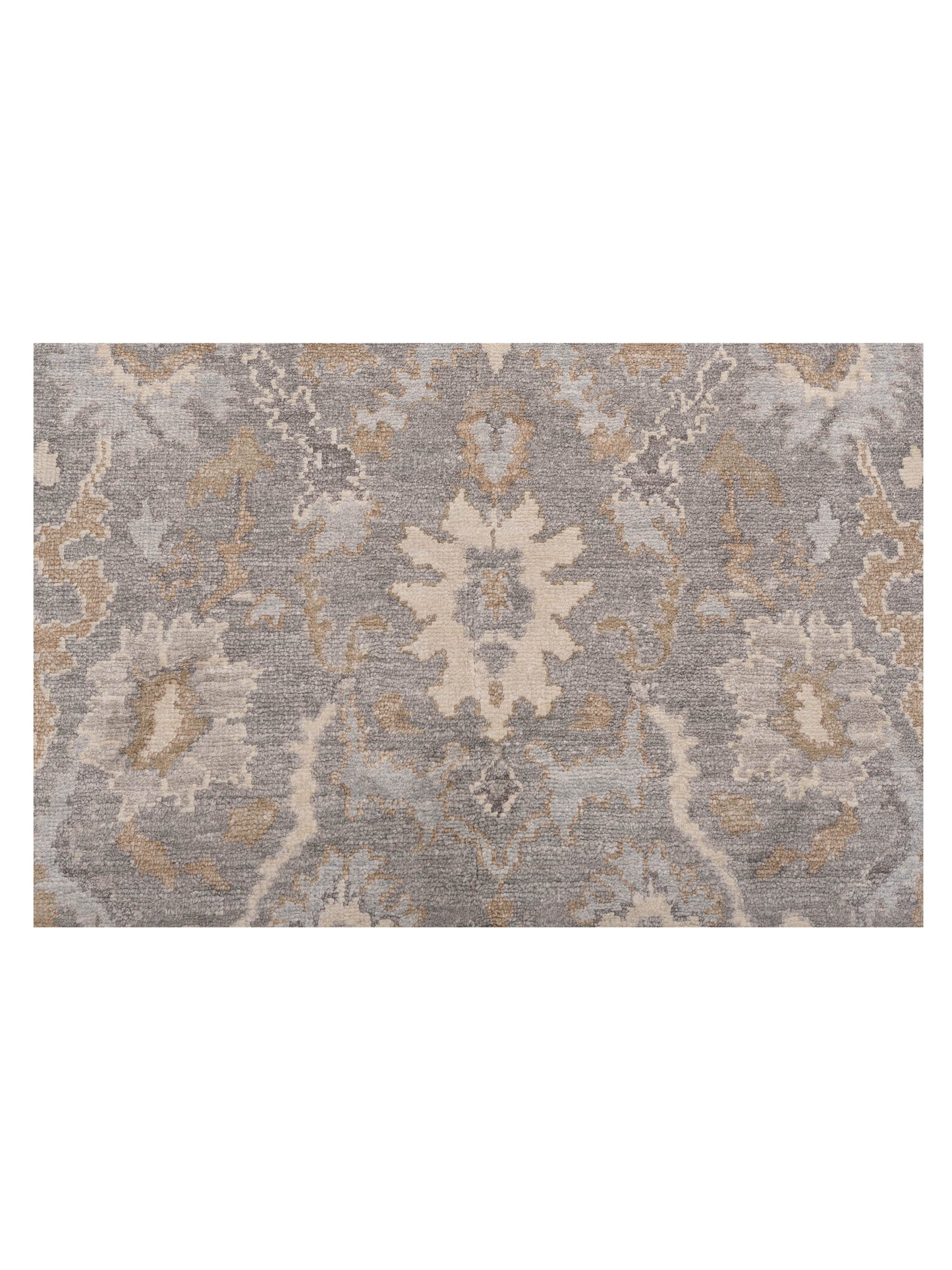 Tibetino 123237 Gray Silver 4.1x6.1 Hand Knotted Rug