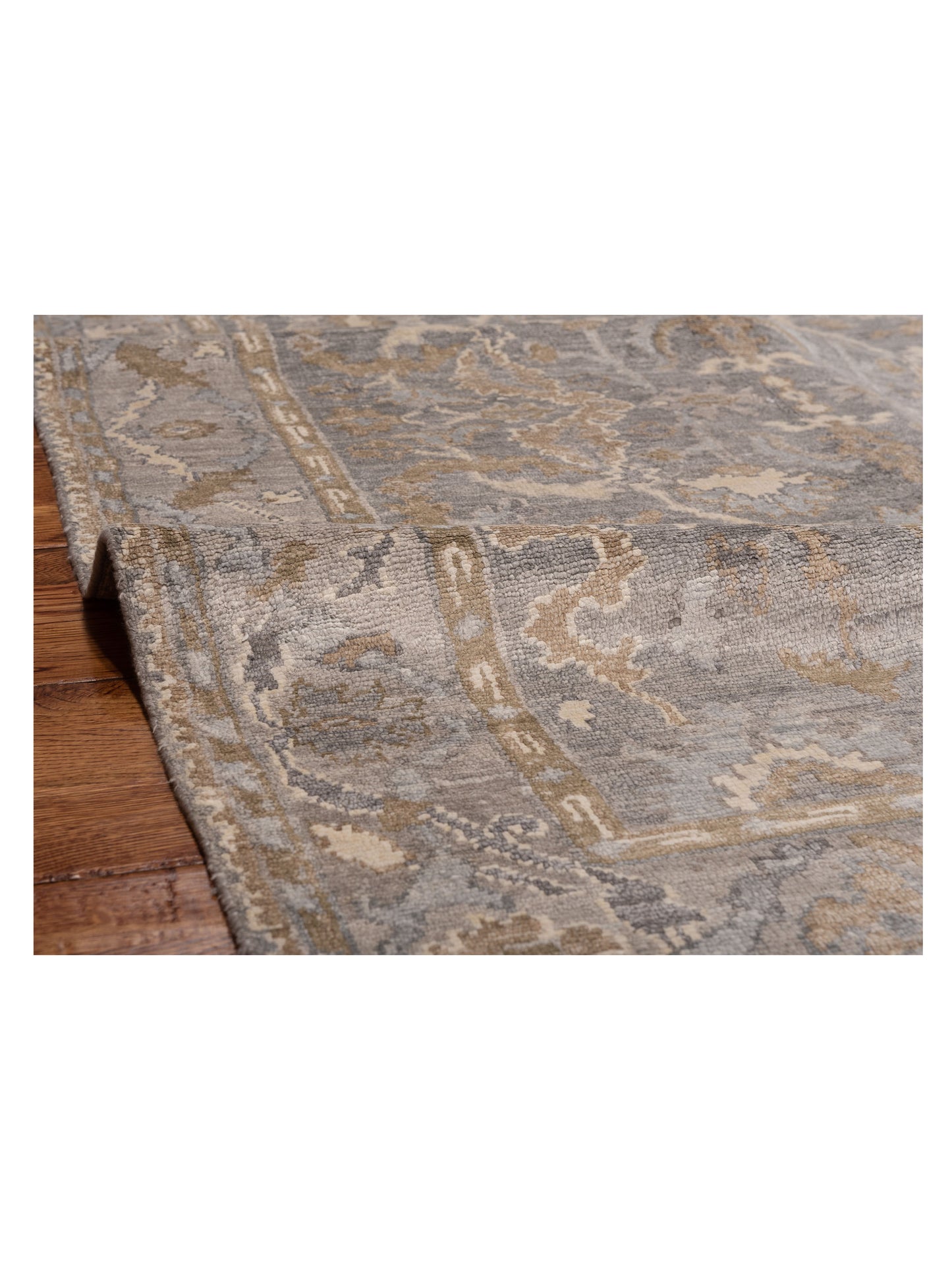 Tibetino 123237 Gray Silver 4.1x6.1 Hand Knotted Rug