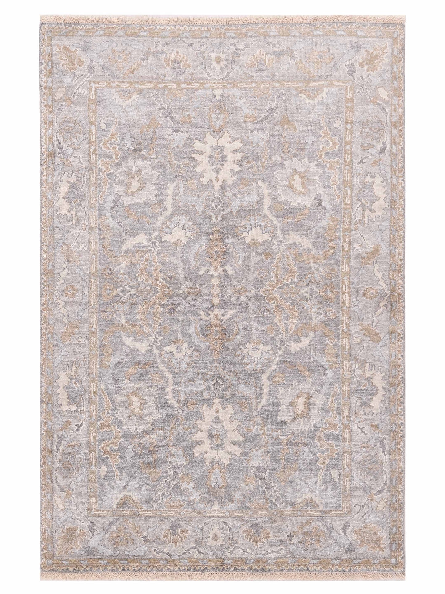 Siena Tibetino Gray Silver Contemporary