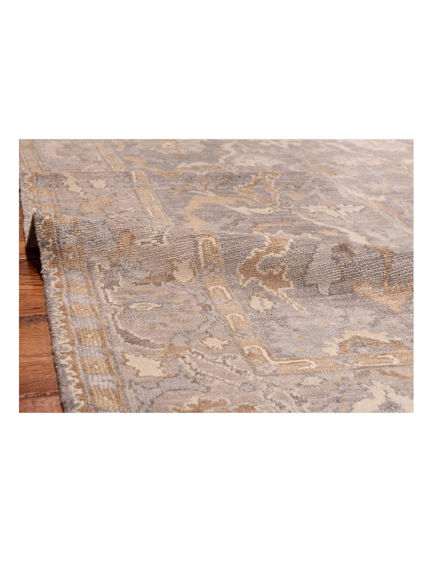 Tibetino 123241 Gray Silver 5.2x7.9 Hand Knotted Rug
