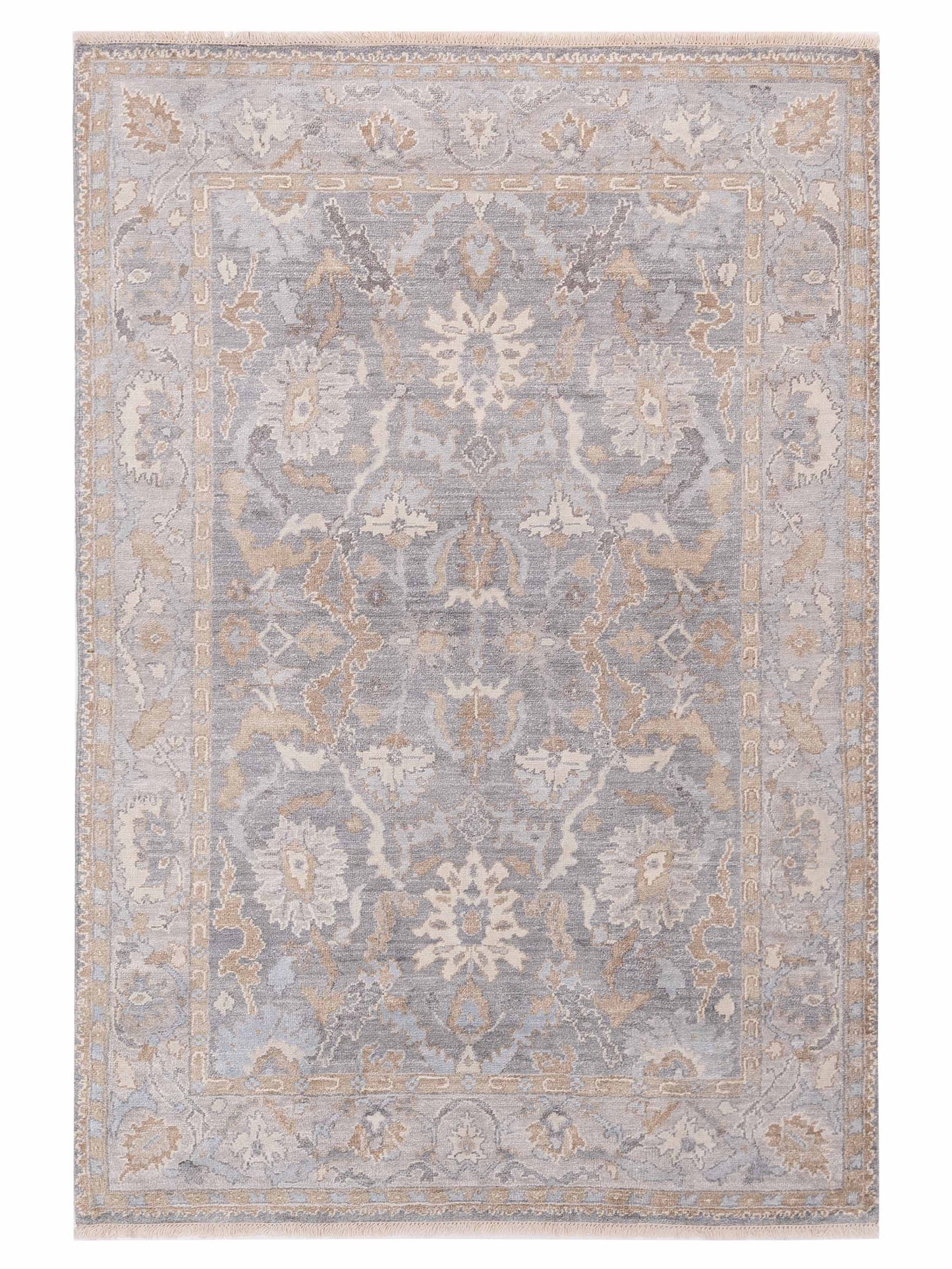 Siena Tibetino Gray Silver Contemporary
