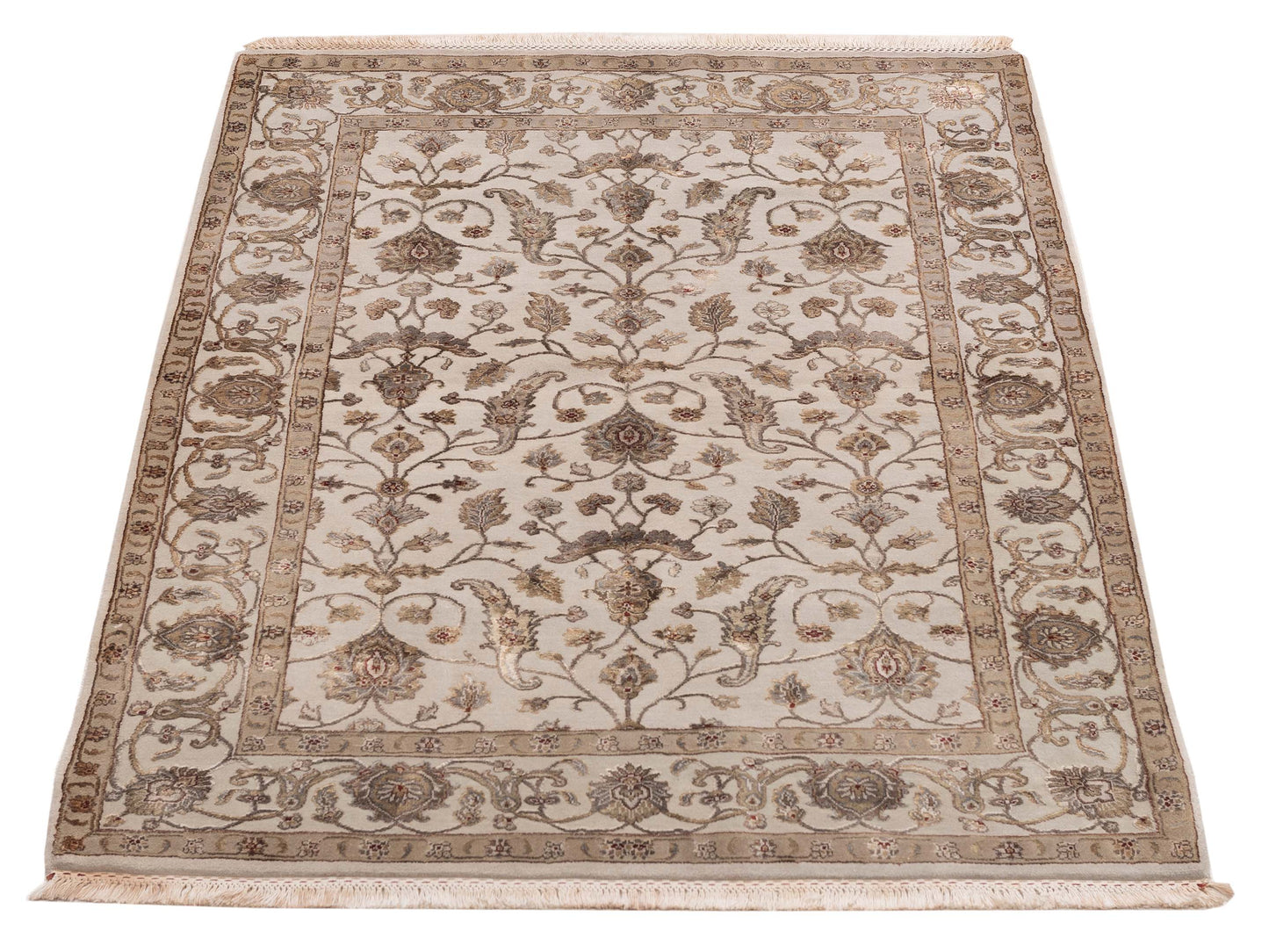 Imperial 123365 Beige Cream 4.1x6 Hand Knotted Rug