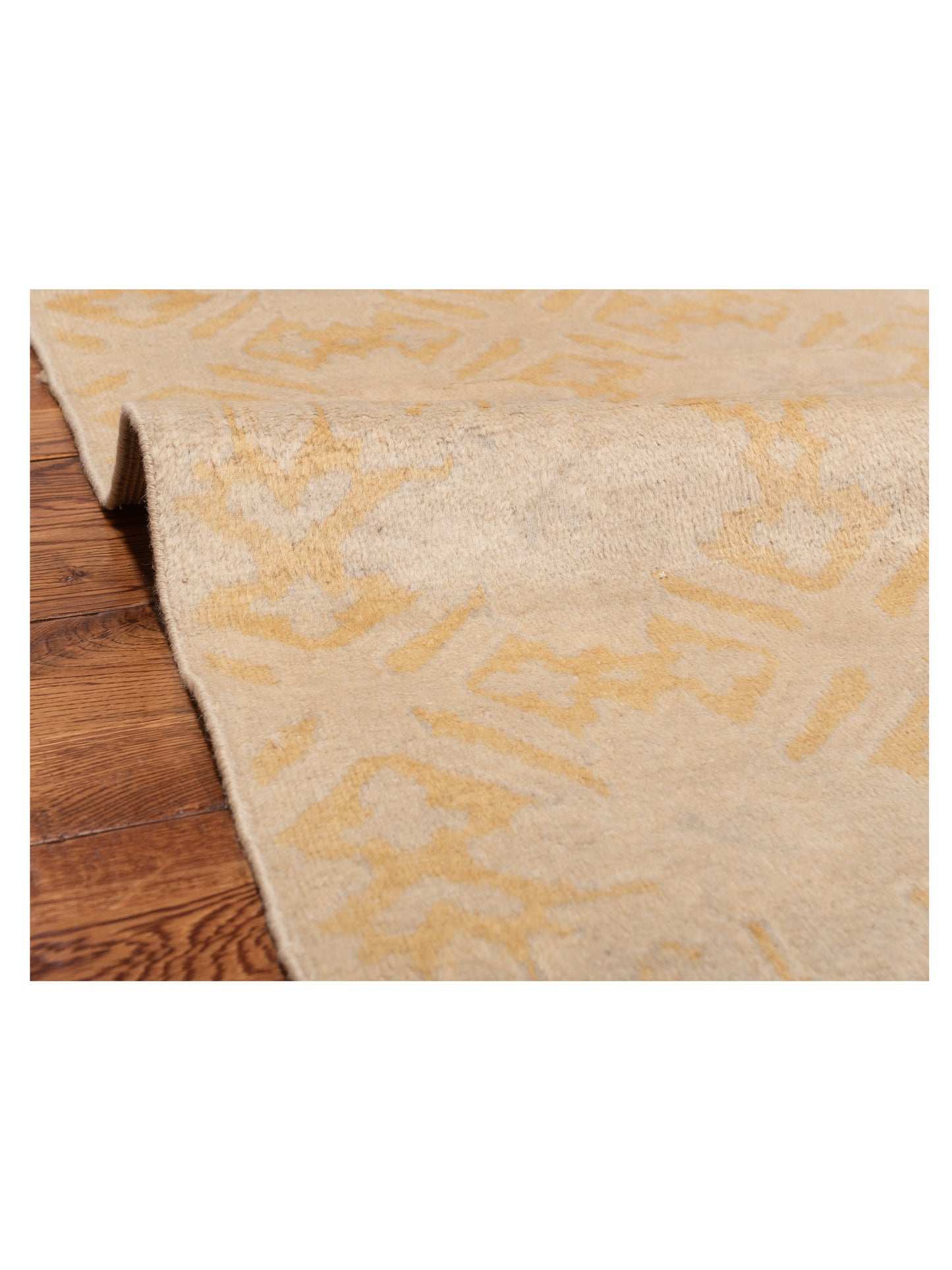 Evren 123399 Beige Gold 2.5x11.9 Hand Knotted Rug