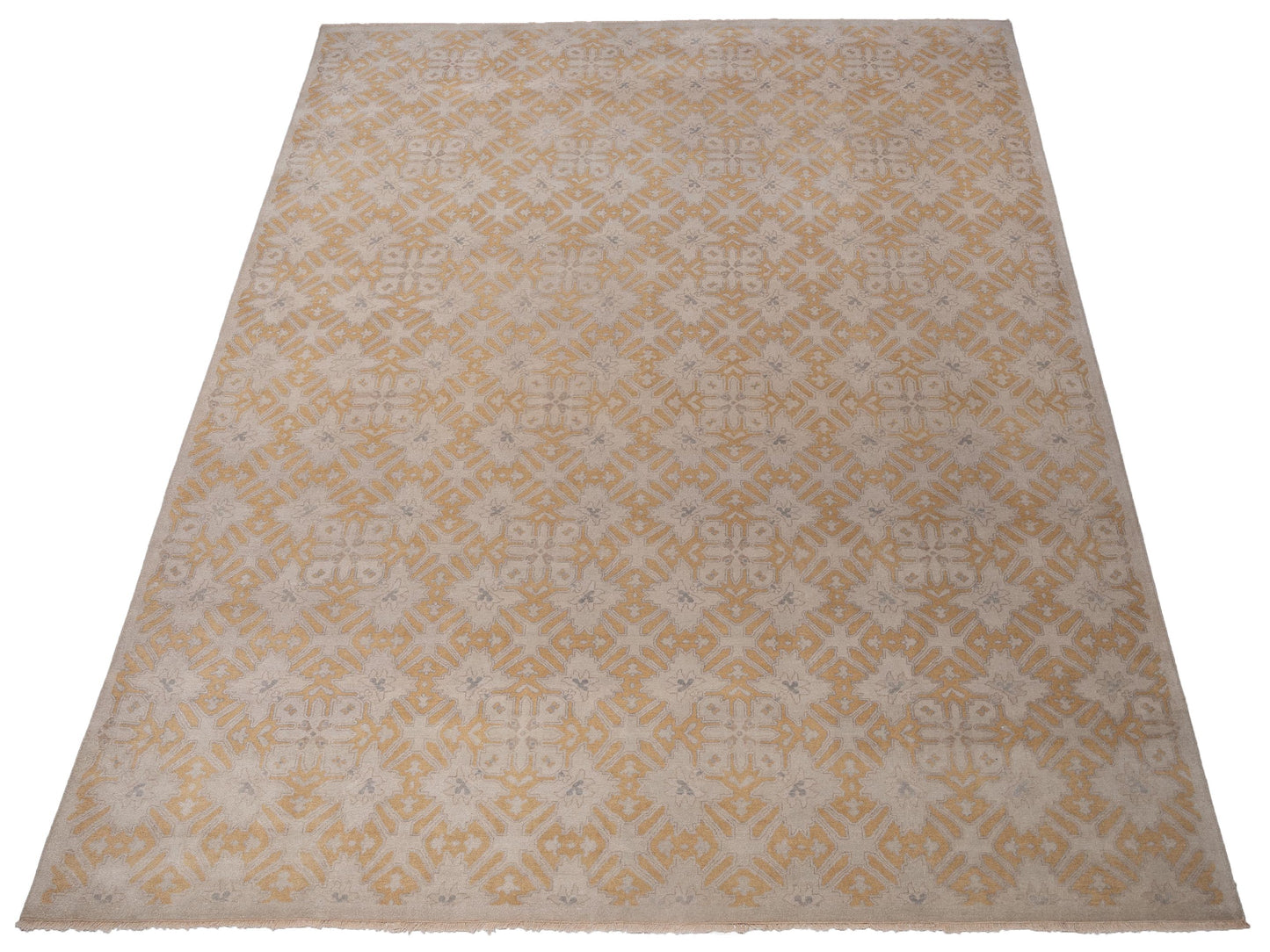 Evren 123402 Cream Gold 12x14.9 Hand Knotted Rug
