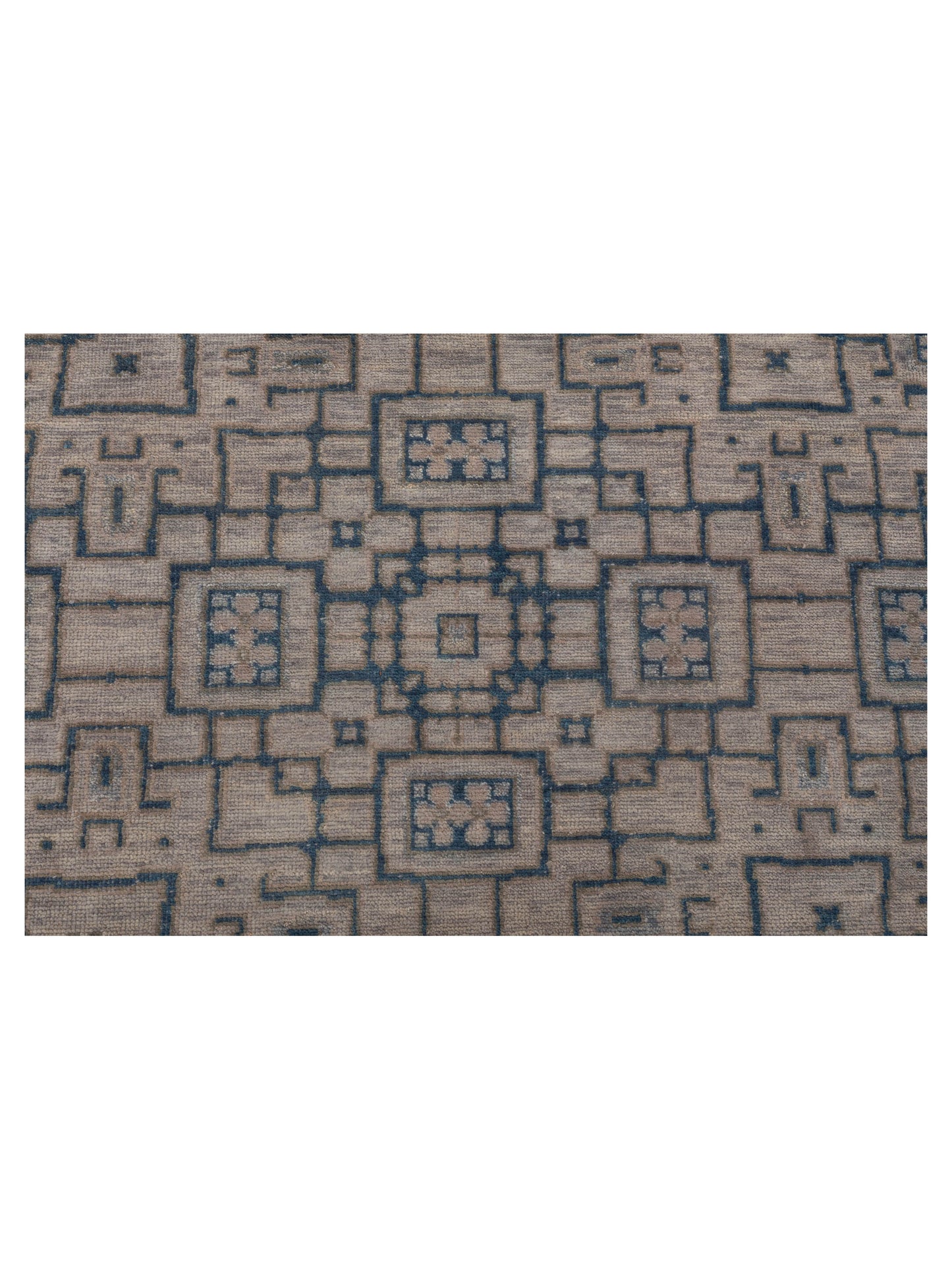 Evren 123412 Gray Blue 4.2x6 Hand Knotted Rug