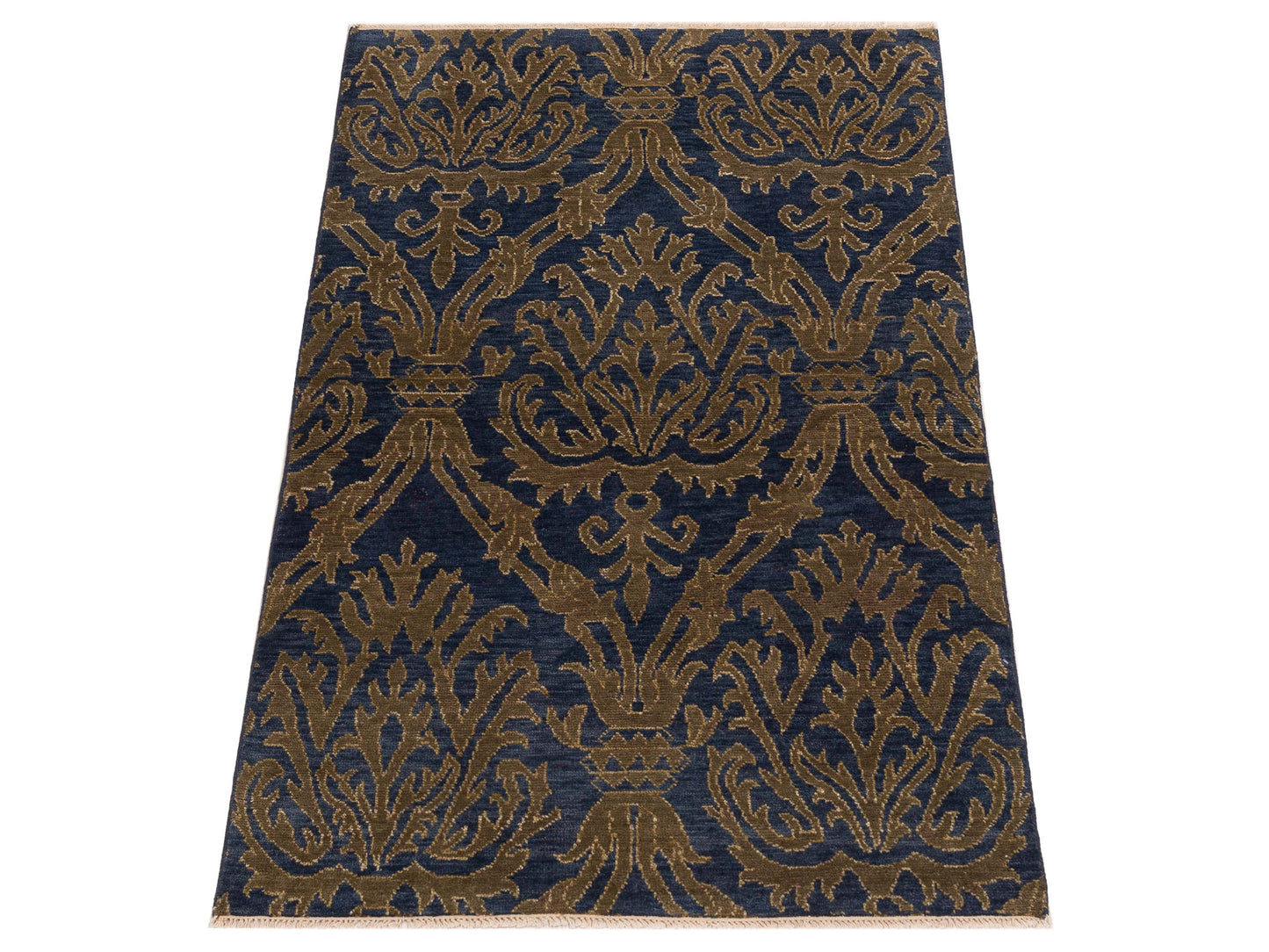 Evren 123423 Navy Gold 3.10x6 Hand Knotted Rug
