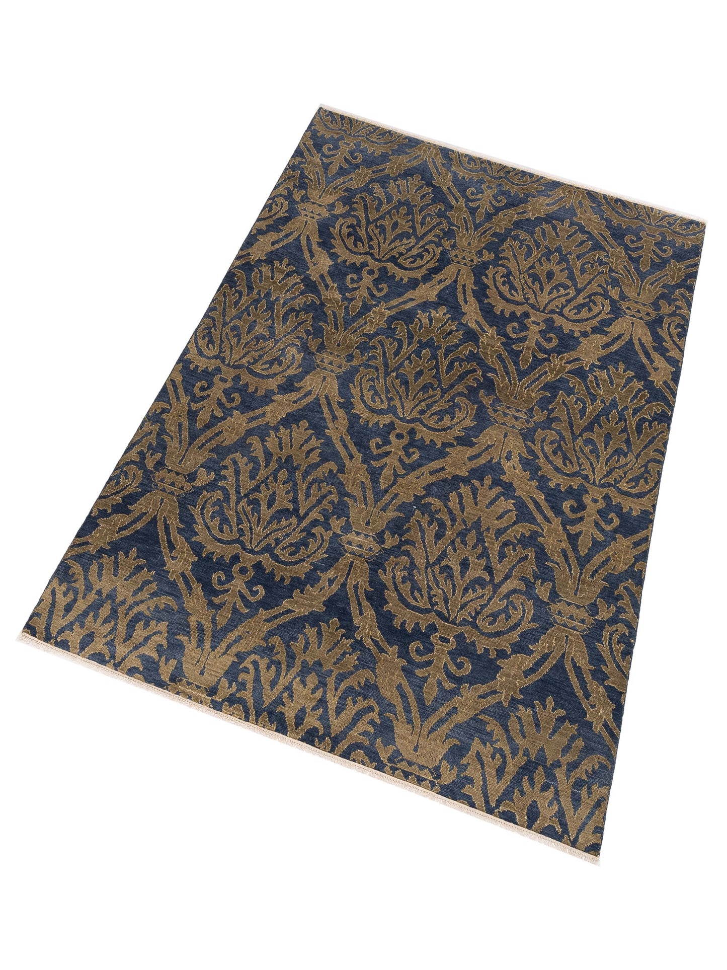 Evren 123427 Navy Gold 6x9.2 Hand Knotted Rug
