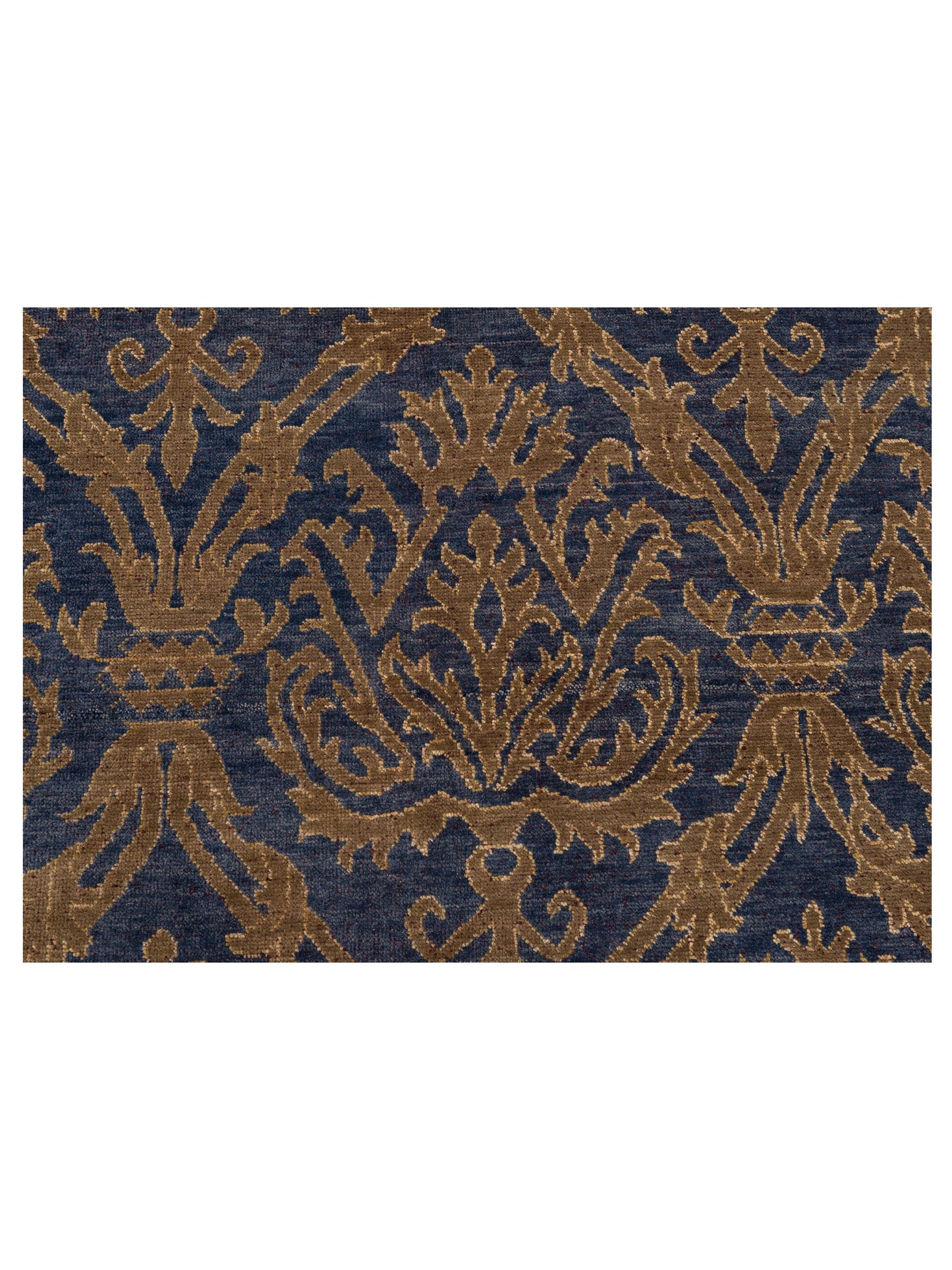 Evren 123428 Navy Blue Gold 6x8.11 Hand Knotted Rug