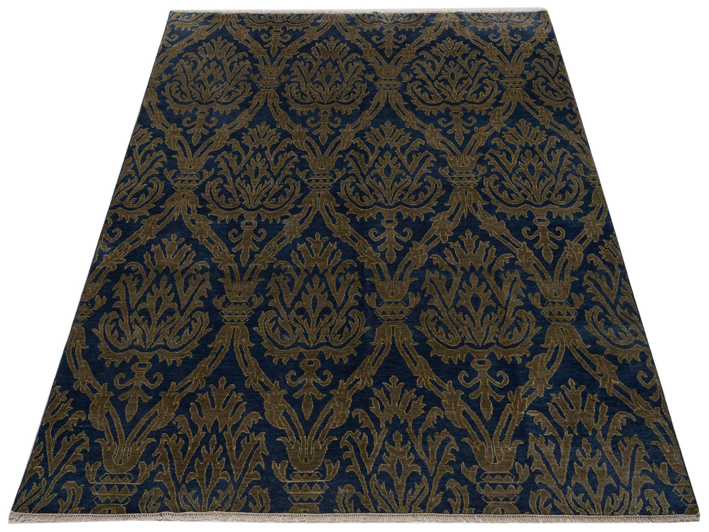 Evren 123430 Navy Gold 8x10 Hand Knotted Rug