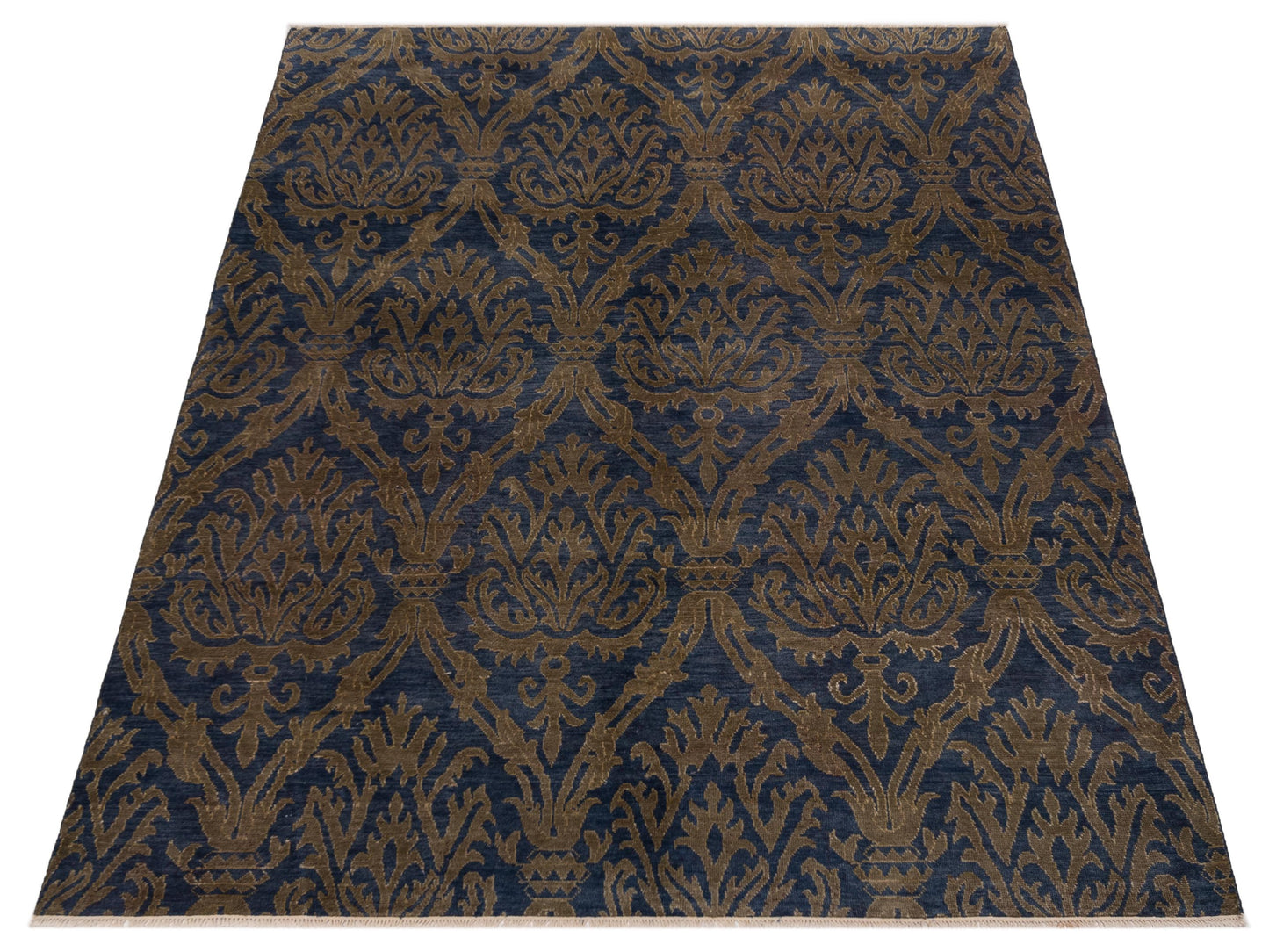 Evren 123431 Navy Gold 8x10 Hand Knotted Rug