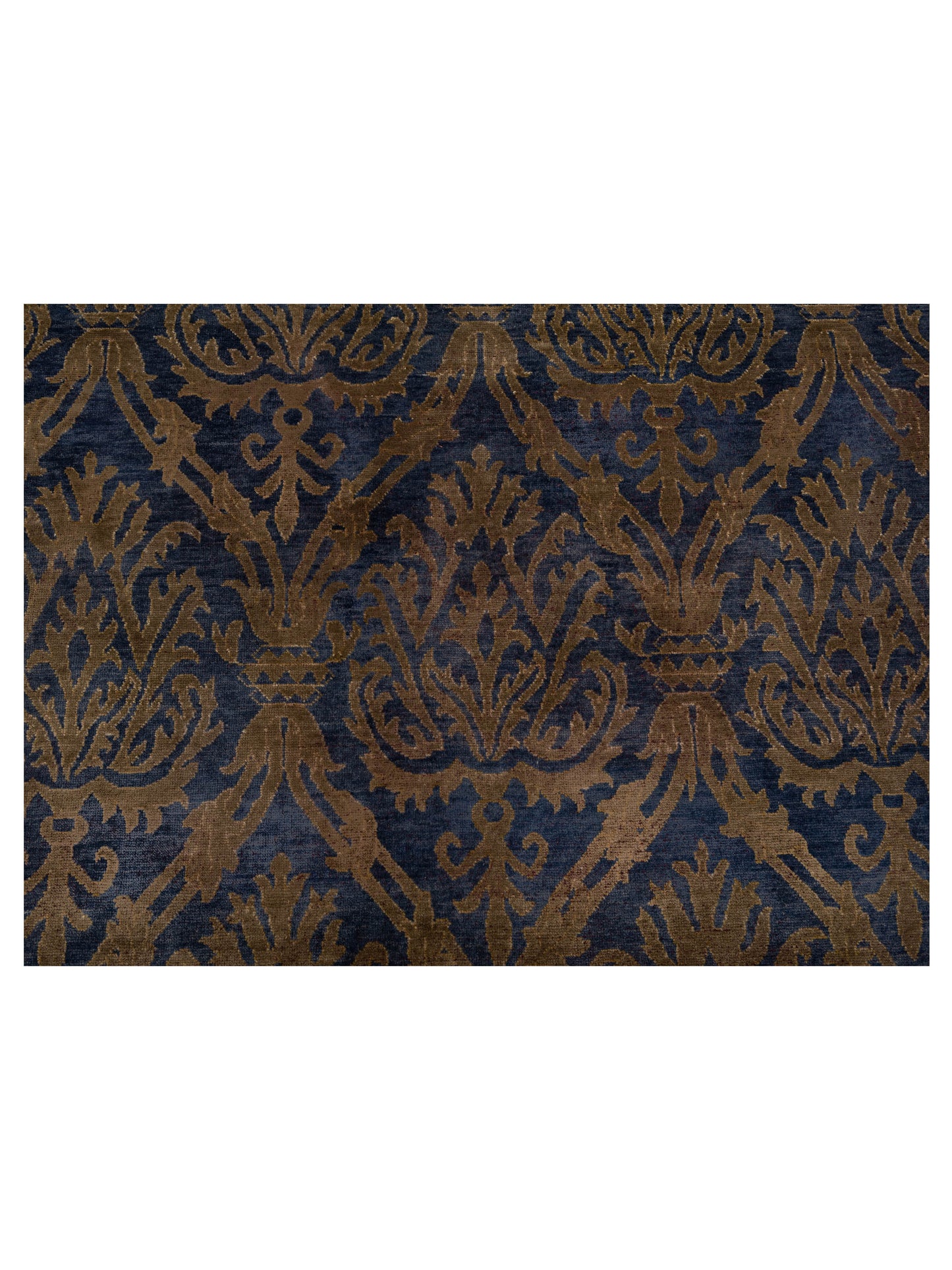 Evren 123432 Blue Gold 8.1x10 Hand Knotted Rug