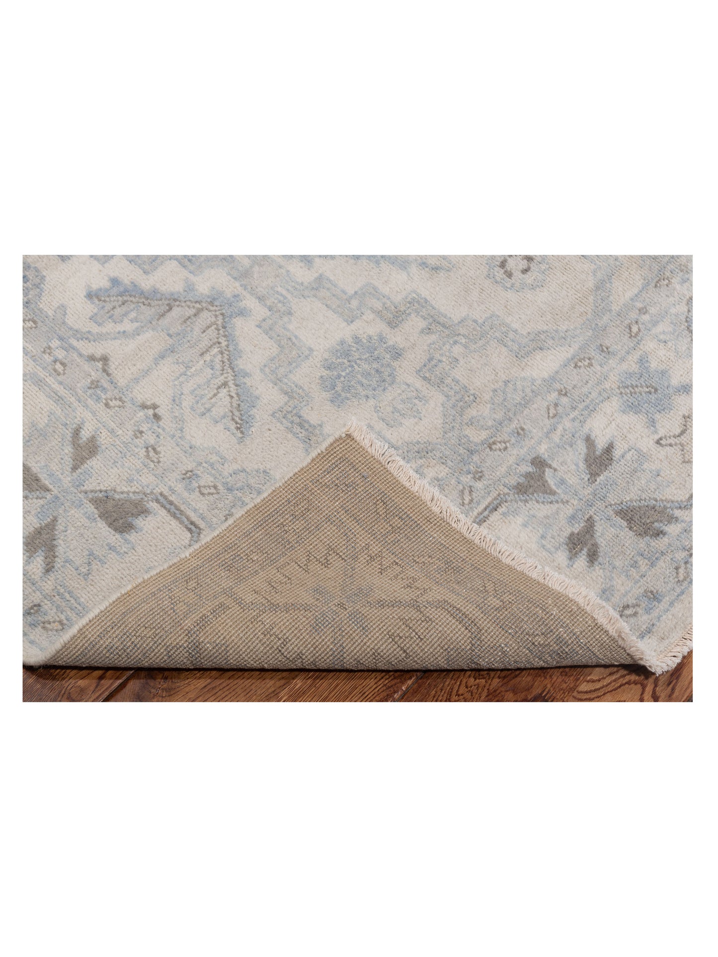 Evren 123437 Silver Gray 6x8.10 Hand Knotted Rug
