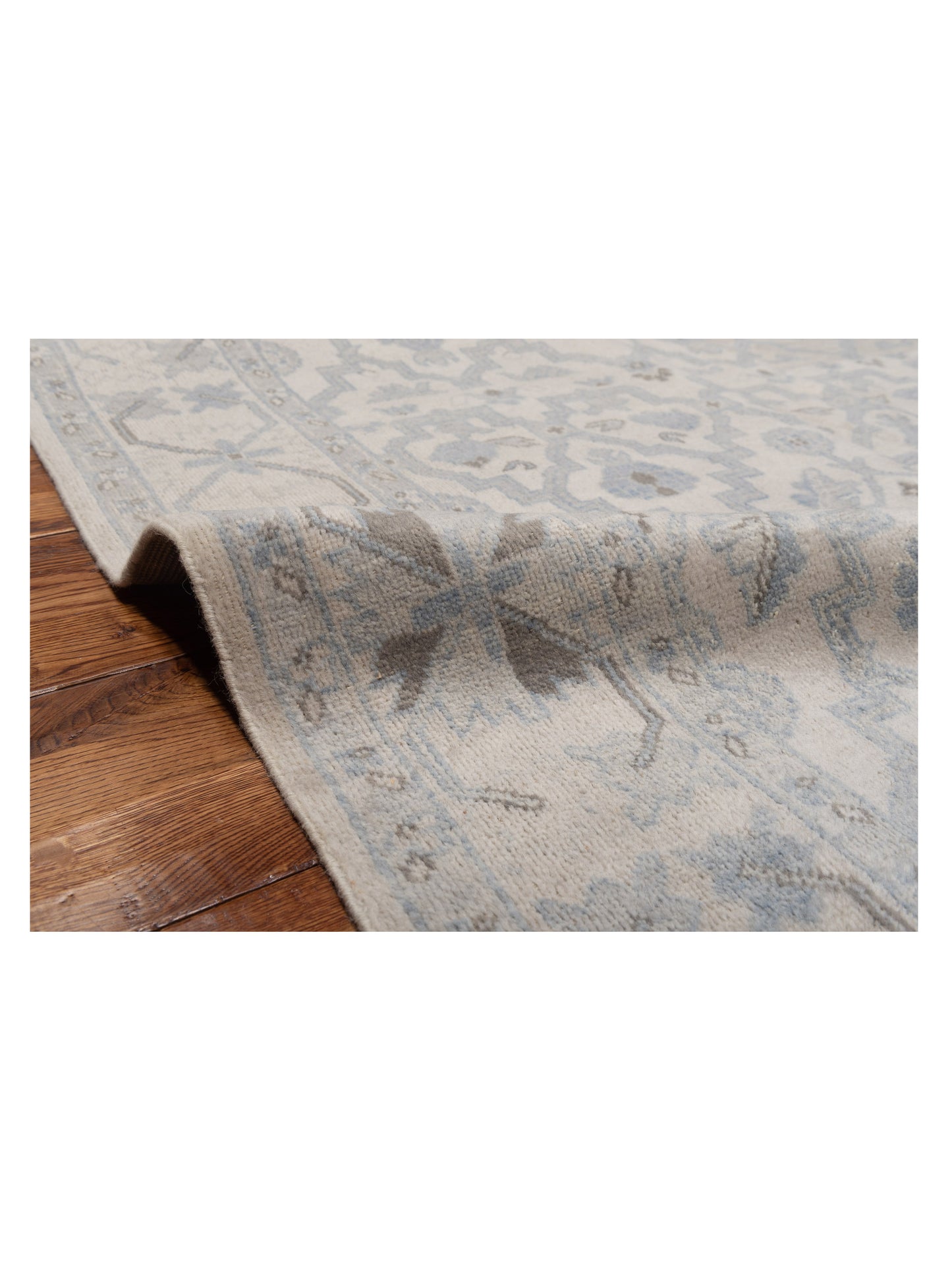 Evren 123437 Silver Gray 6x8.10 Hand Knotted Rug