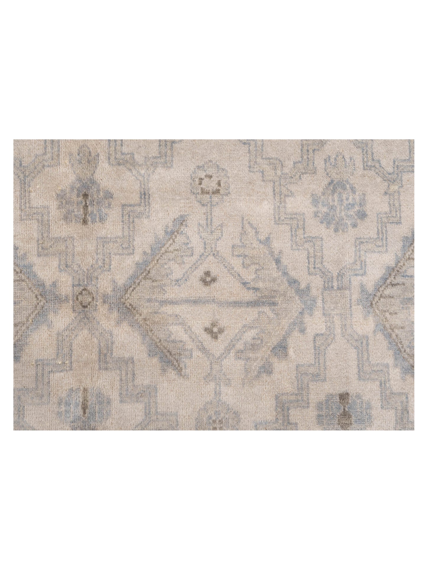 Evren 123439 Light Gray Light Gray 5.11x8.10 Hand Knotted Rug