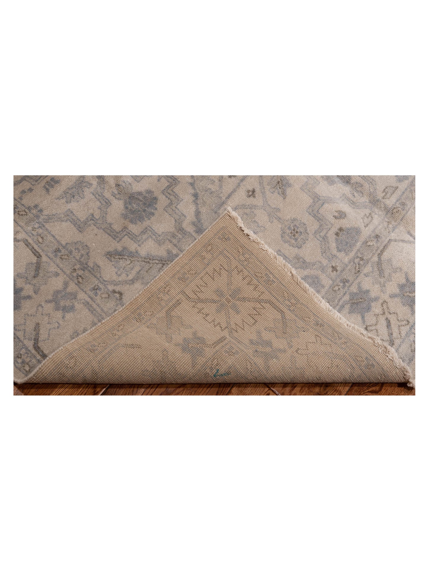 Evren 123439 Light Gray Light Gray 5.11x8.10 Hand Knotted Rug