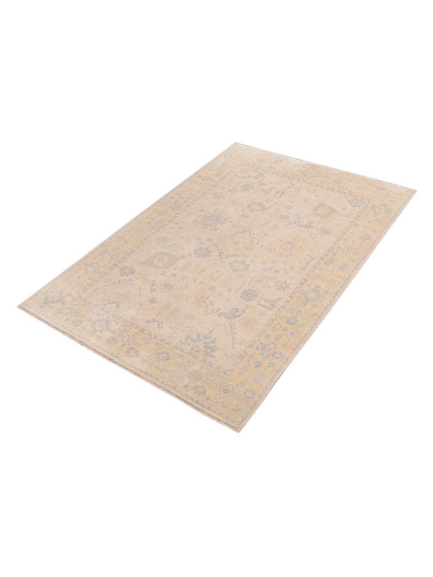 Evren 123447 Silver Gold 6x9 Hand Knotted Rug