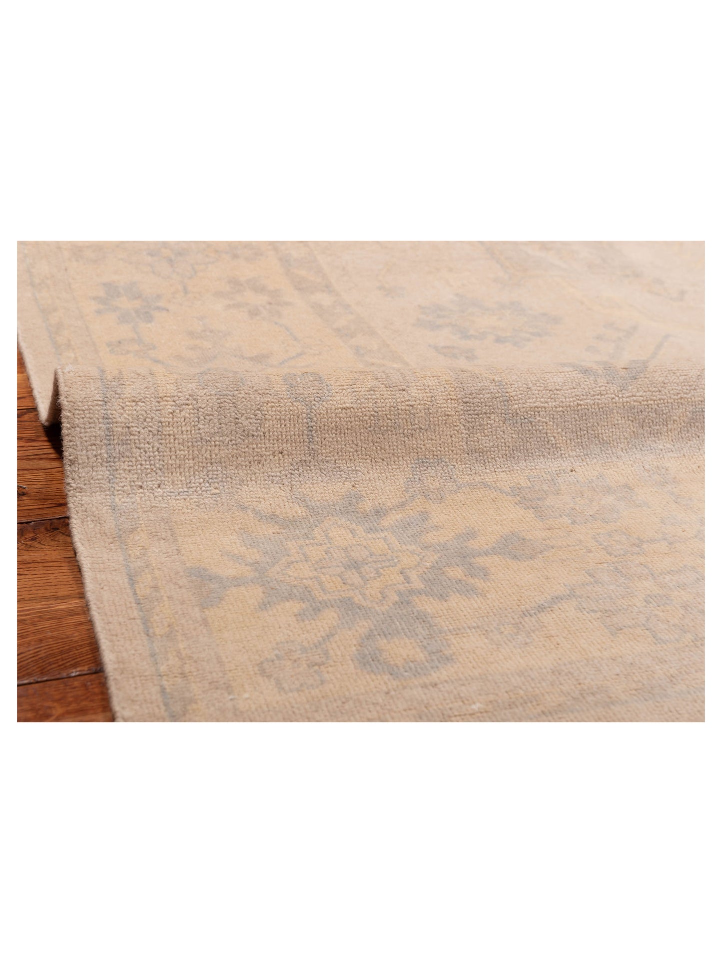 Evren 123452 Cream Gold 8x9.11 Hand Knotted Rug