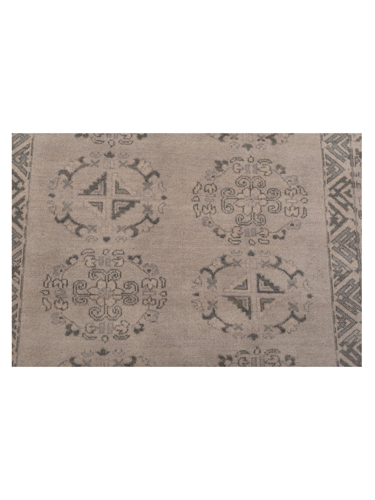Evren 123459 Silver Gray 4.2x6 Hand Knotted Rug