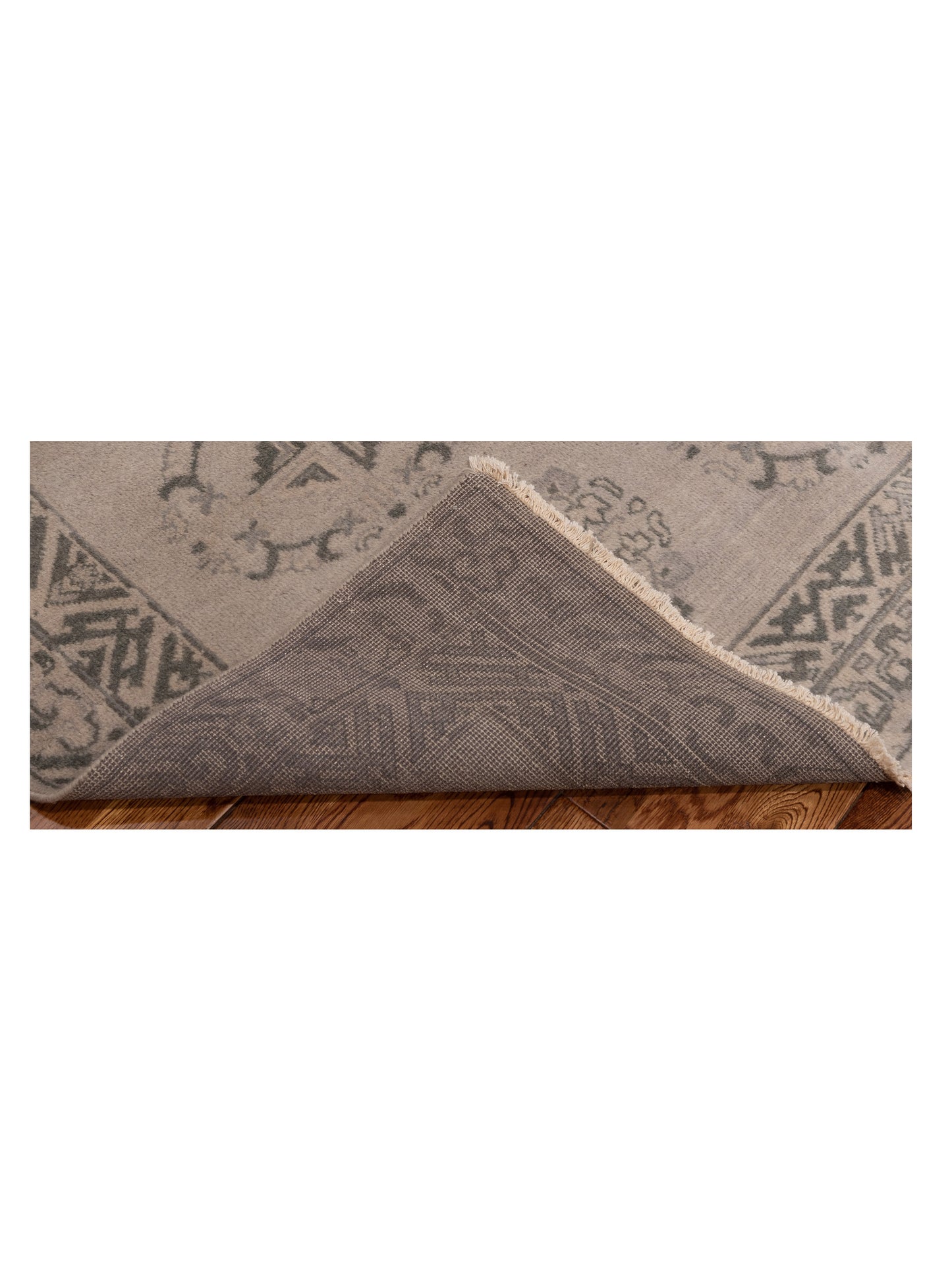 Evren 123459 Silver Gray 4.2x6 Hand Knotted Rug