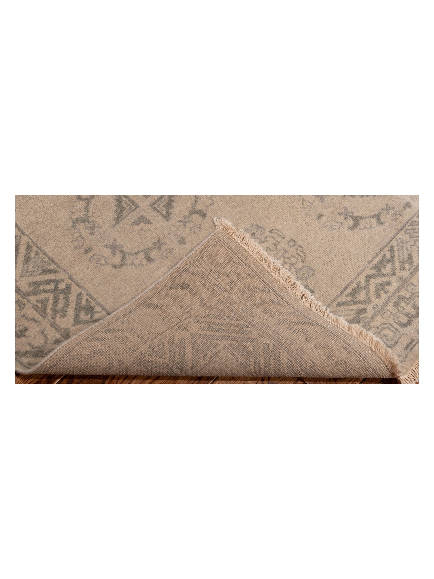 Evren 123460 Silver Gray 4x5.10 Hand Knotted Rug