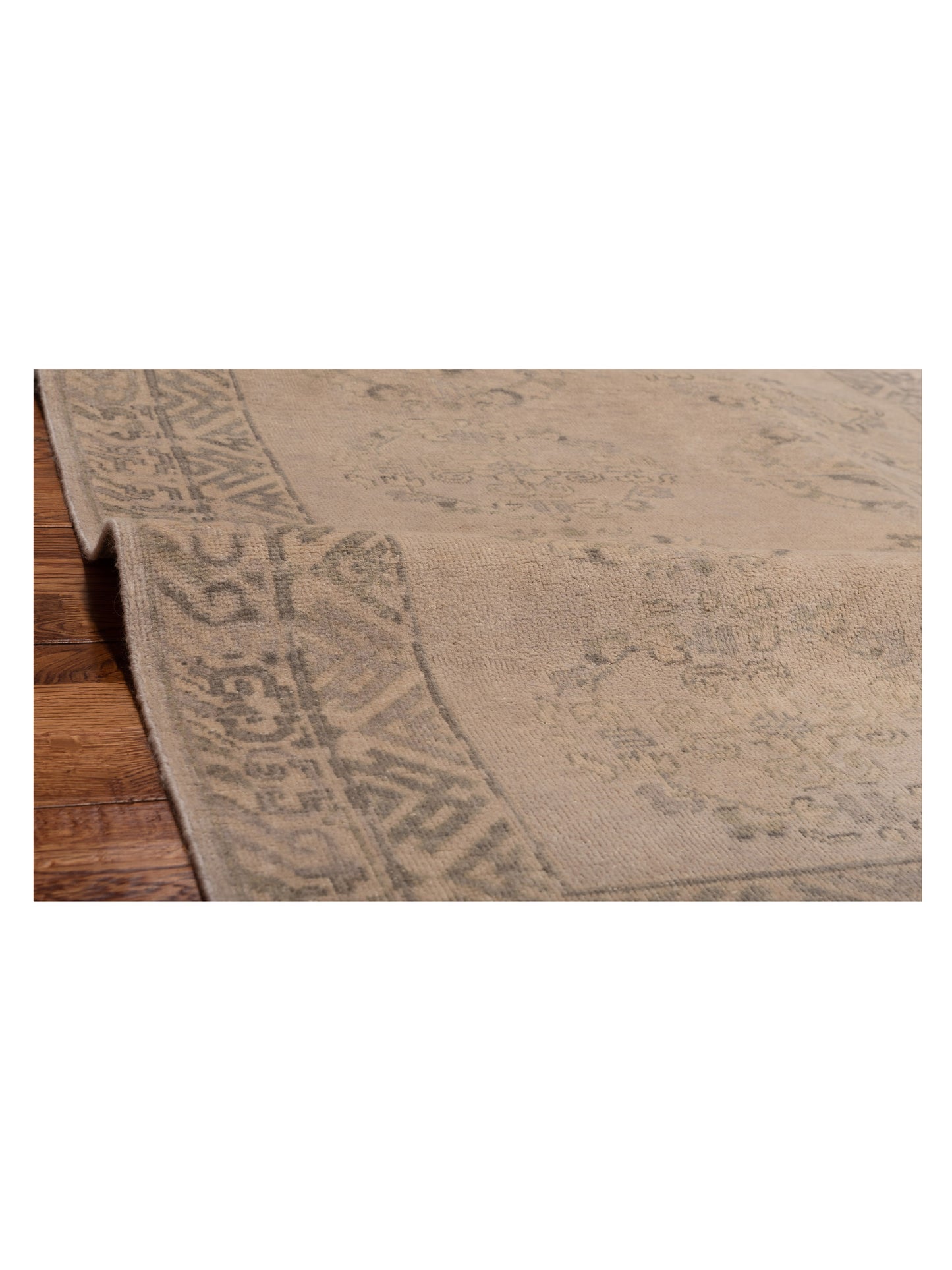 Evren 123461 Silver Green 4x5.10 Hand Knotted Rug