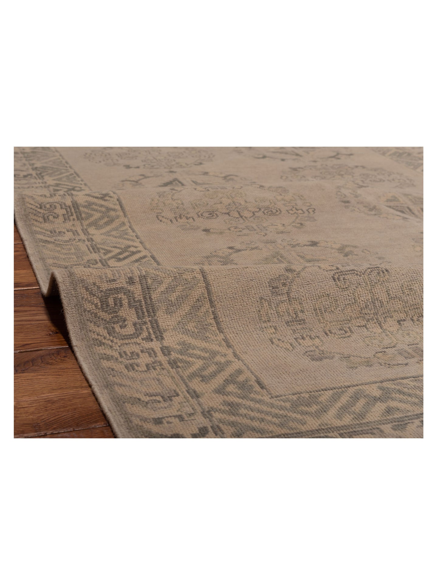 Evren 123462 Silver Green 4.1x6 Hand Knotted Rug