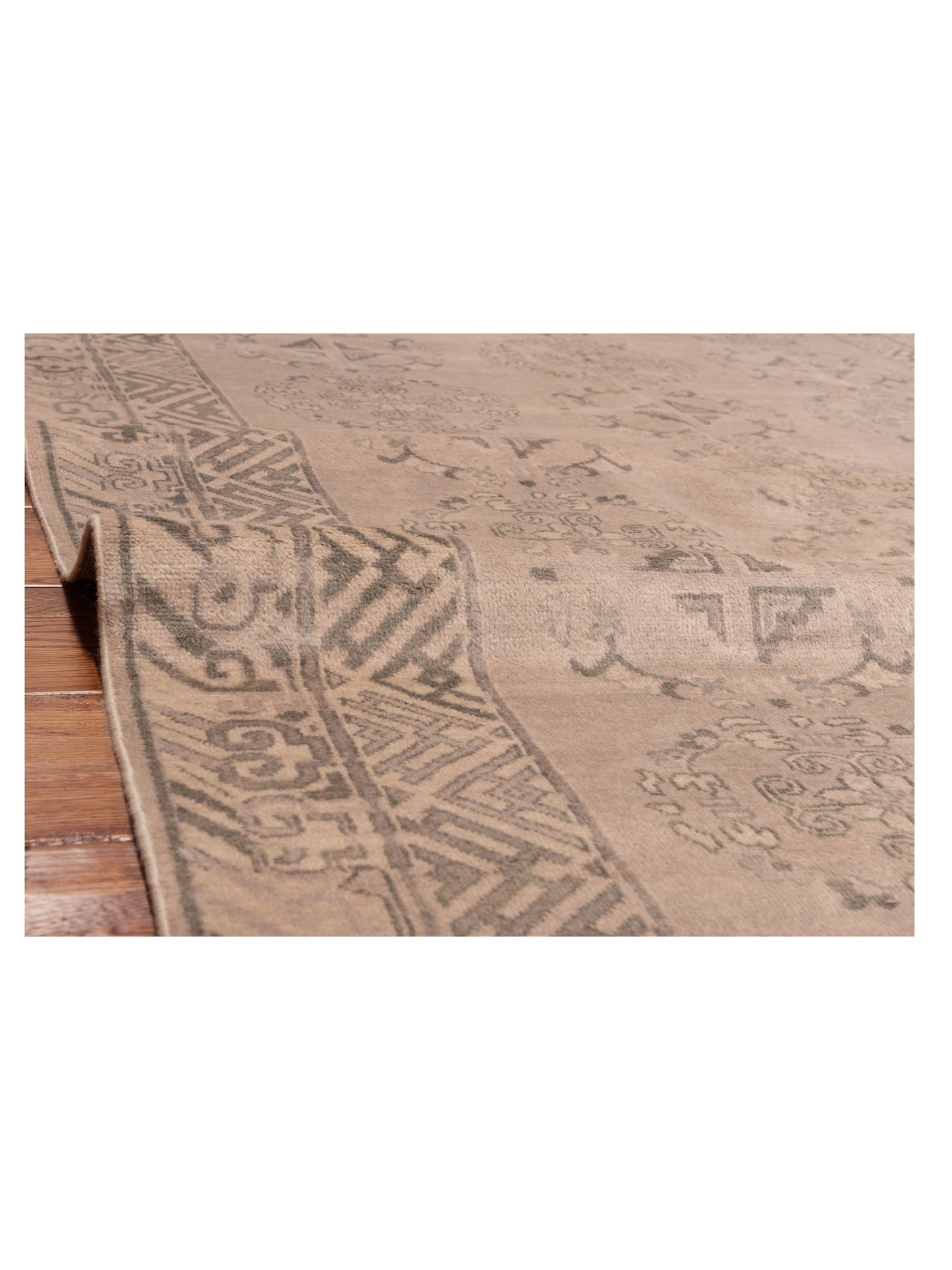 Evren 123466 Gray Green 6.1x8.10 Hand Knotted Rug