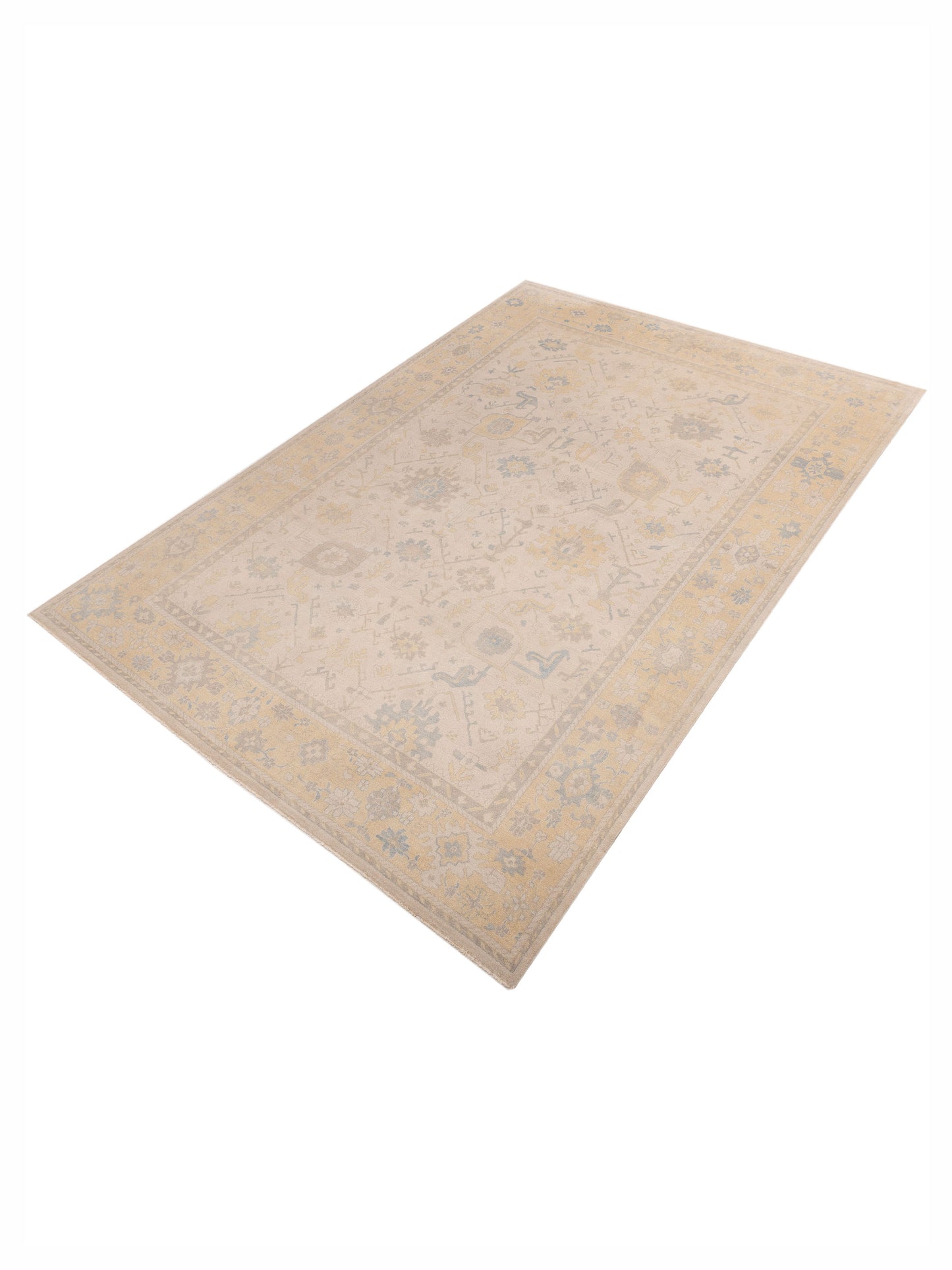 Evren 123473 Silver Gold 9.11x14 Hand Knotted Rug