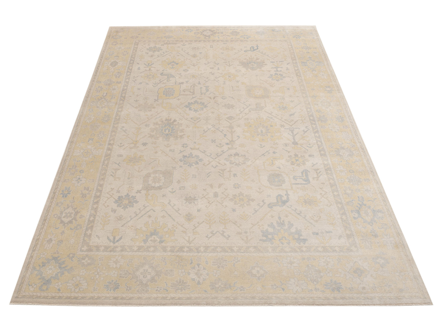 Evren 123474 Silver Gold 10x14.1 Hand Knotted Rug
