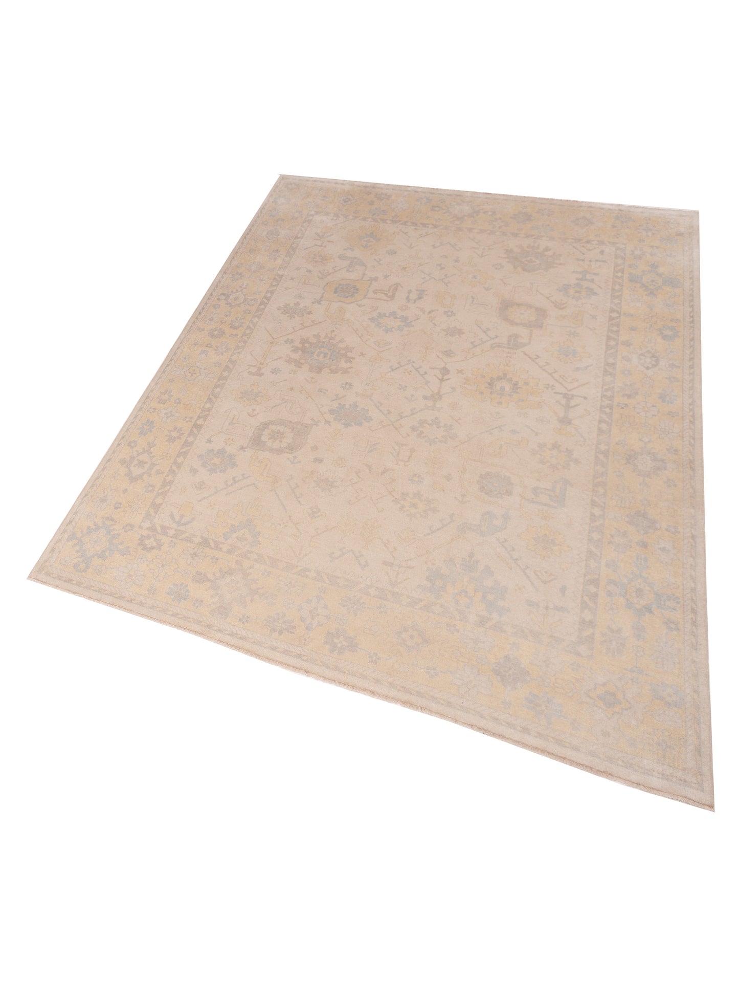 Evren 123475 Silver Gold 9x12 Hand Knotted Rug