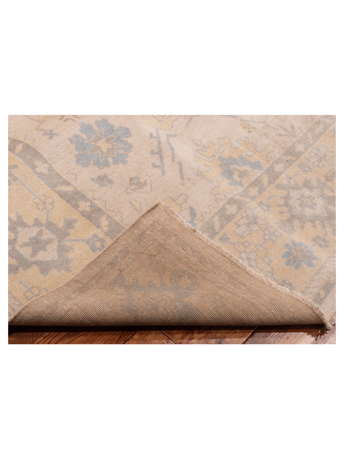 Evren 123476 Silver Gold 8.9x11.11 Hand Knotted Rug