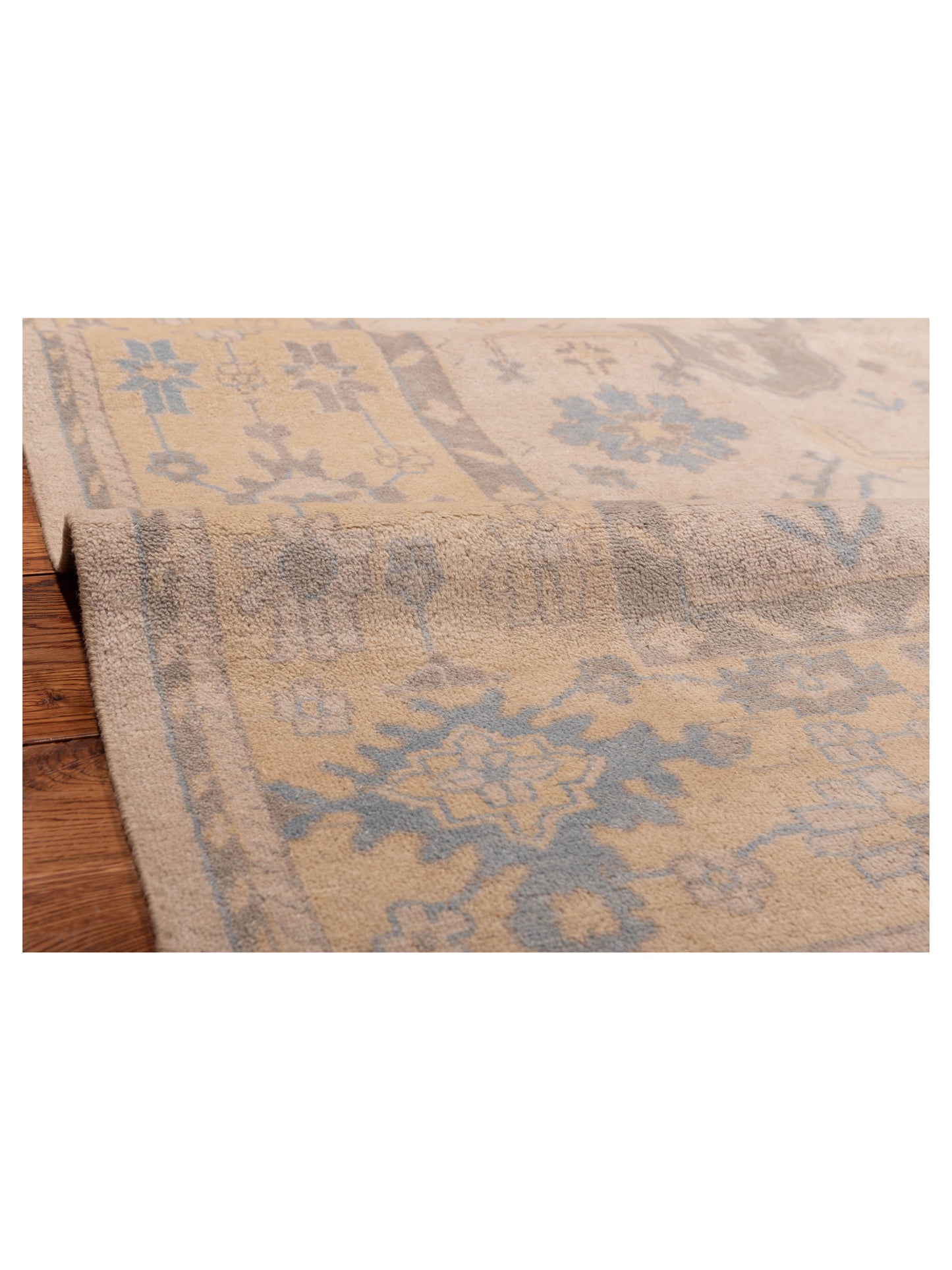 Evren 123476 Silver Gold 8.9x11.11 Hand Knotted Rug