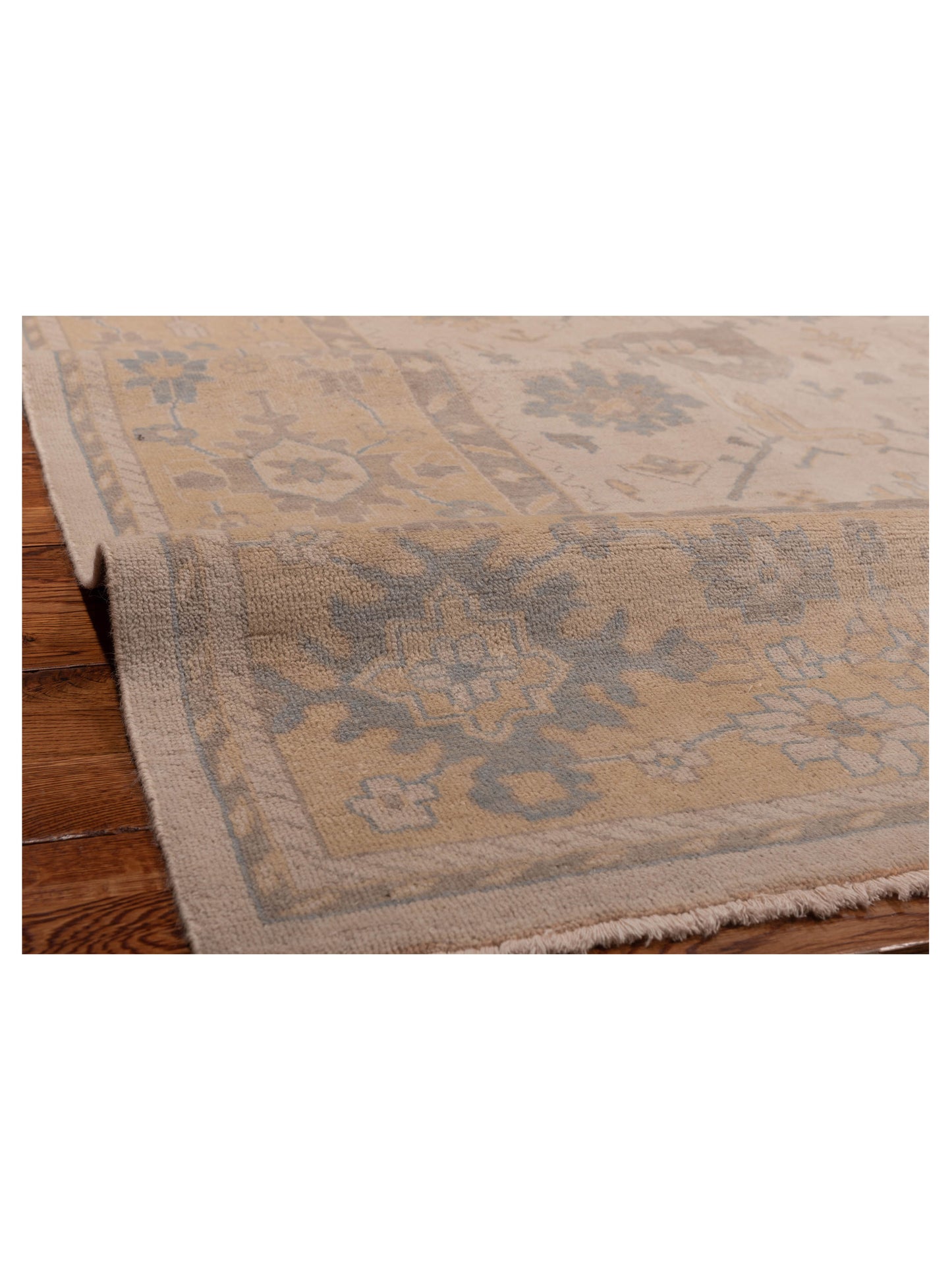 Evren 123477 Cream Gold 8.10x12 Hand Knotted Rug