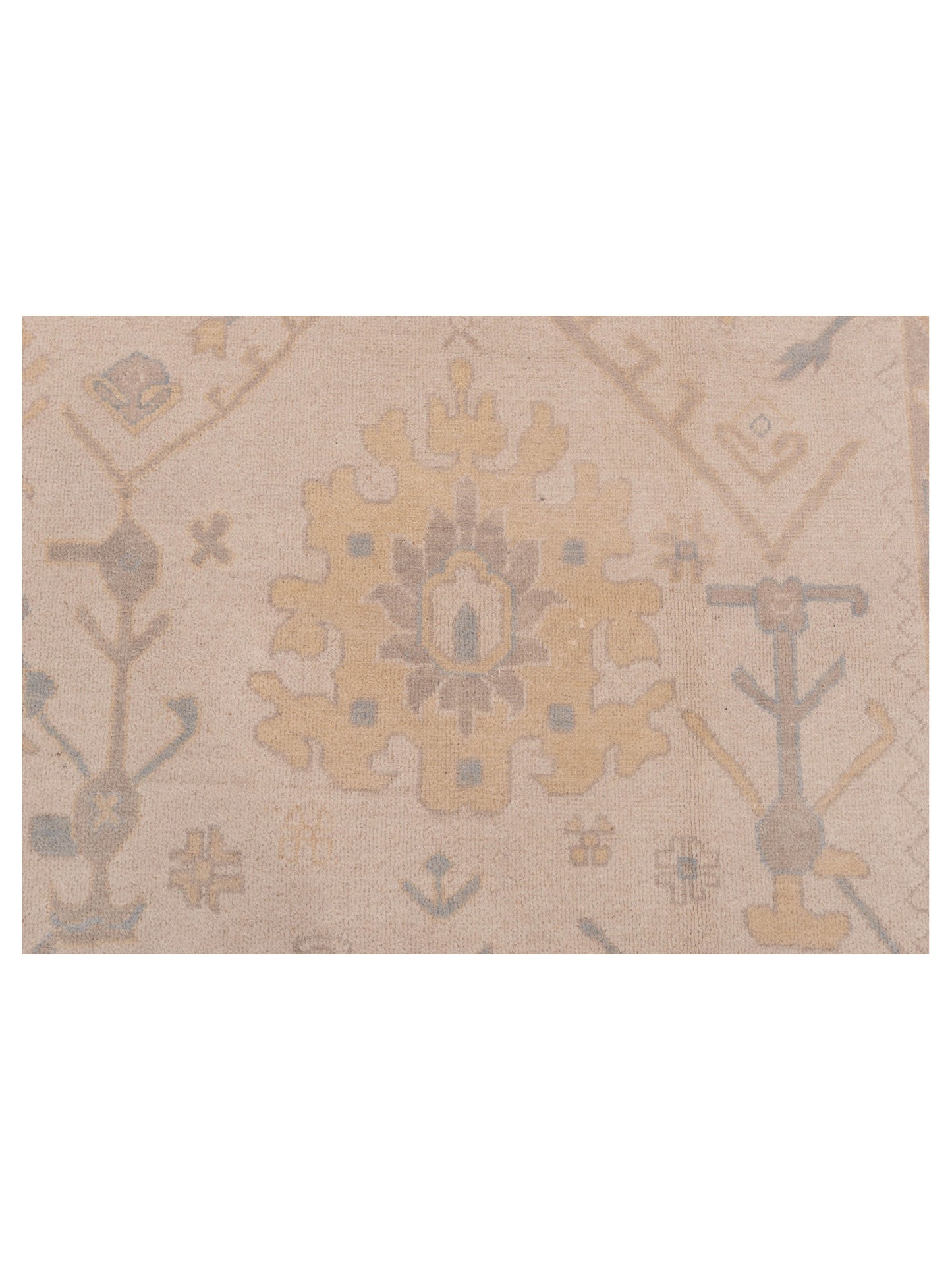 Evren 123477 Cream Gold 8.10x12 Hand Knotted Rug