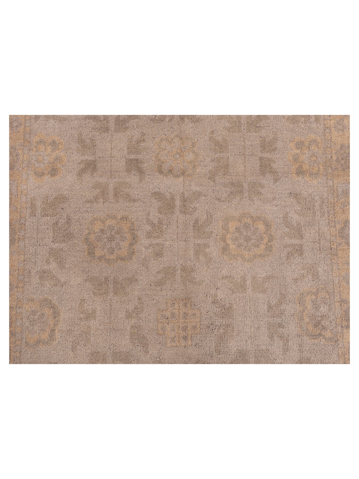 Evren 123490 Gray 5.2x8 Hand Knotted Rug