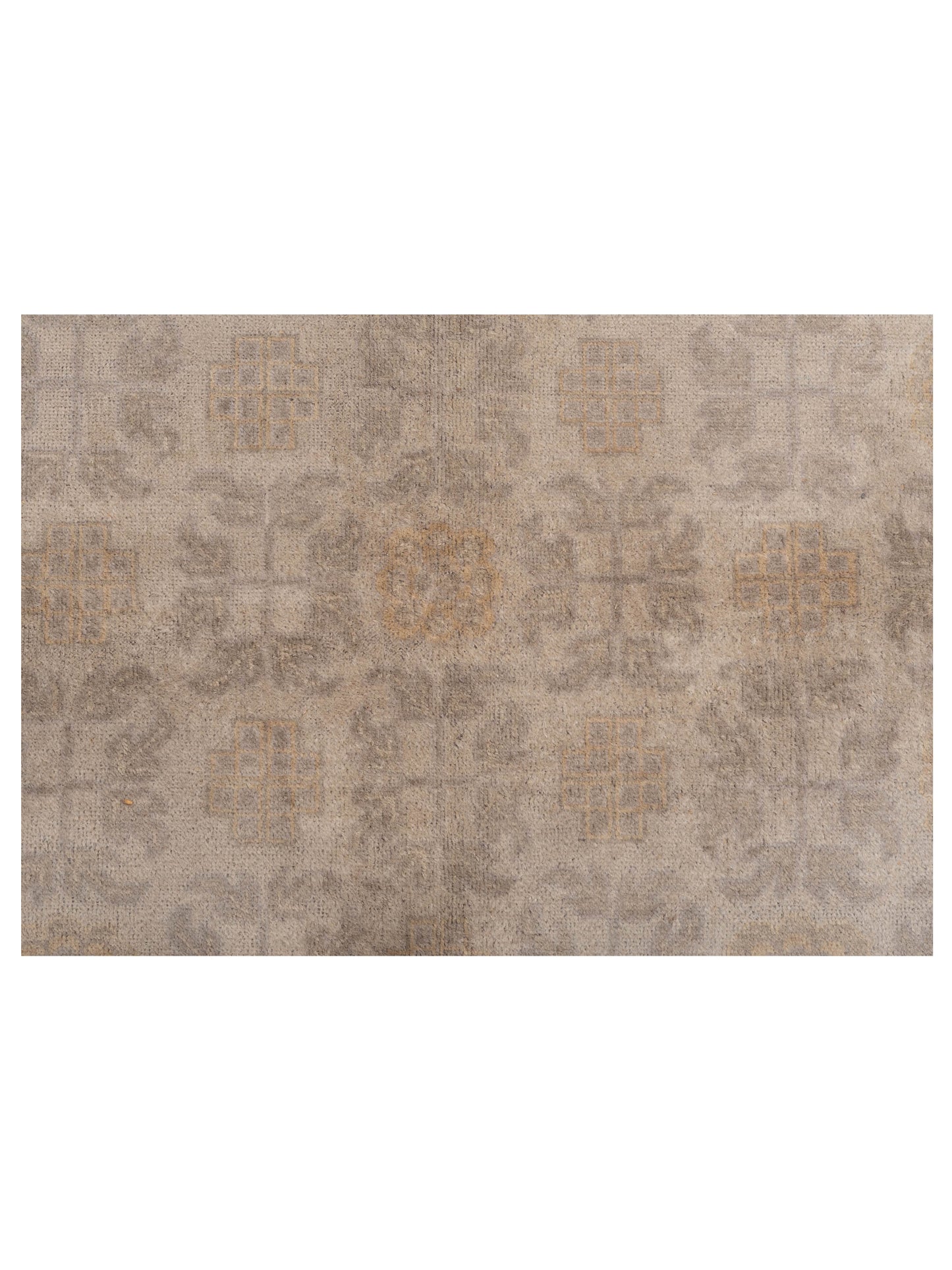 Evren 123491 Silver Gold 6.6x8 Hand Knotted Rug