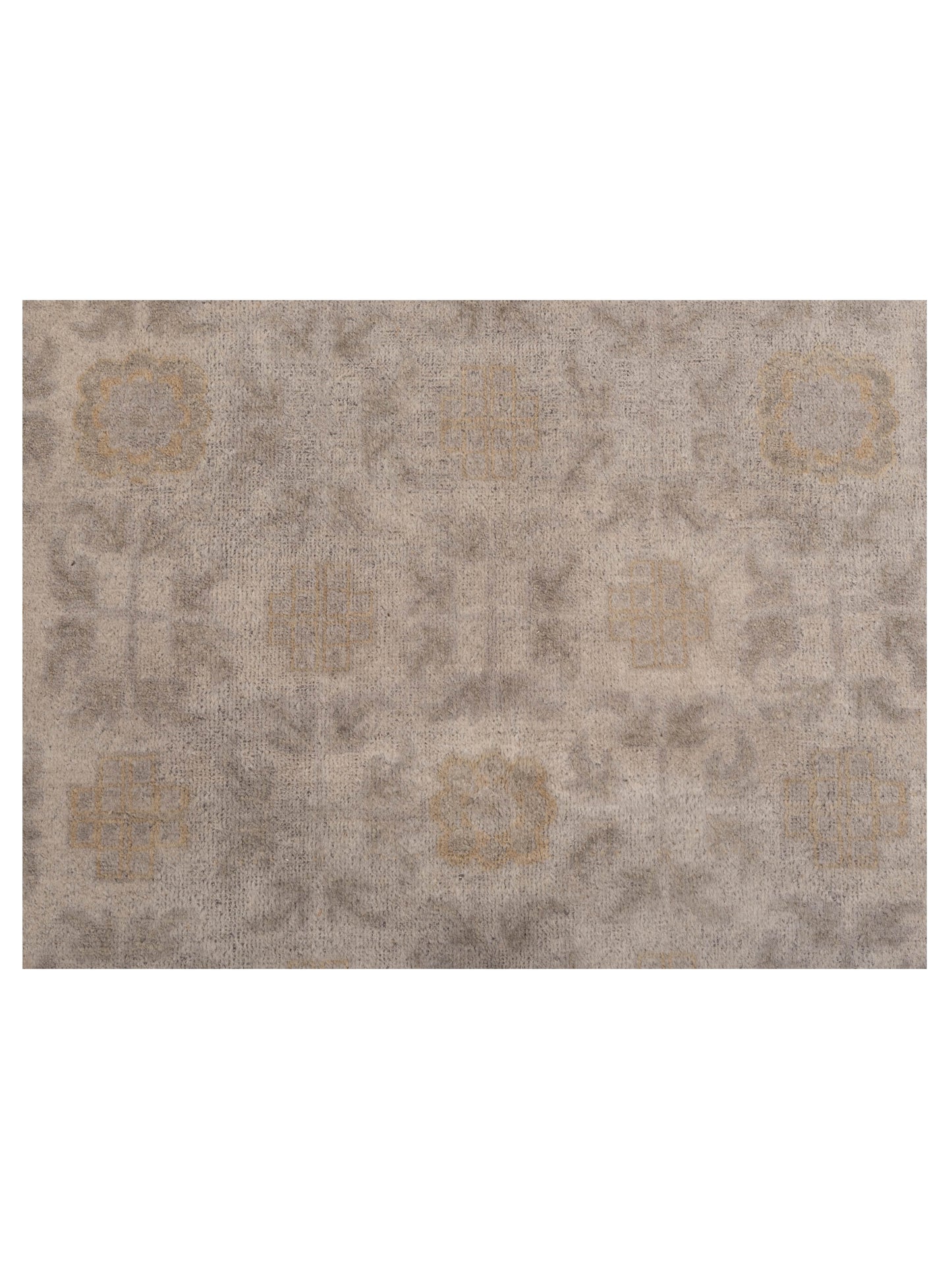 Evren 123492 Ivory Gold 6.9x8.8 Hand Knotted Rug