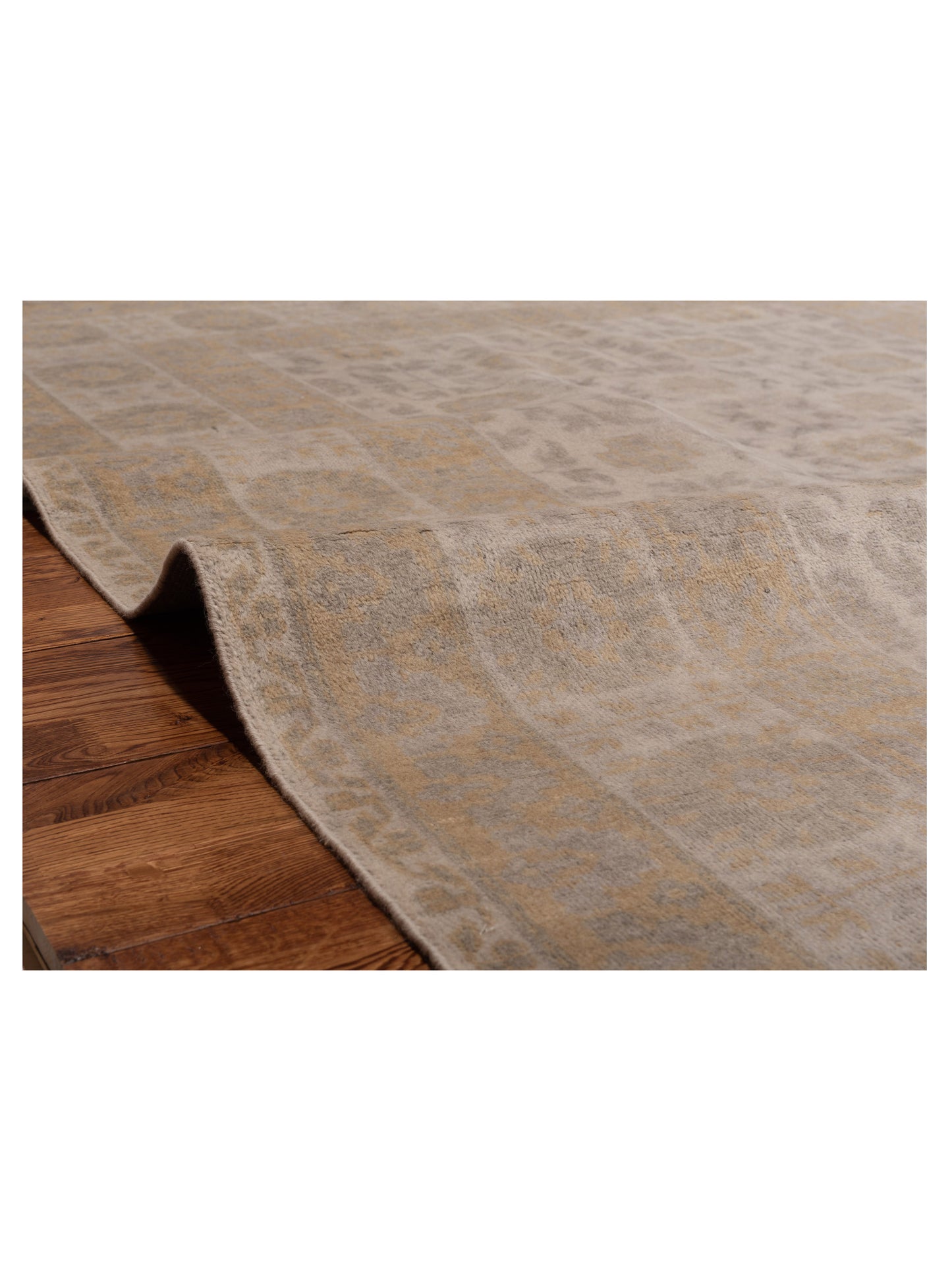 Evren 123492 Ivory Gold 6.9x8.8 Hand Knotted Rug