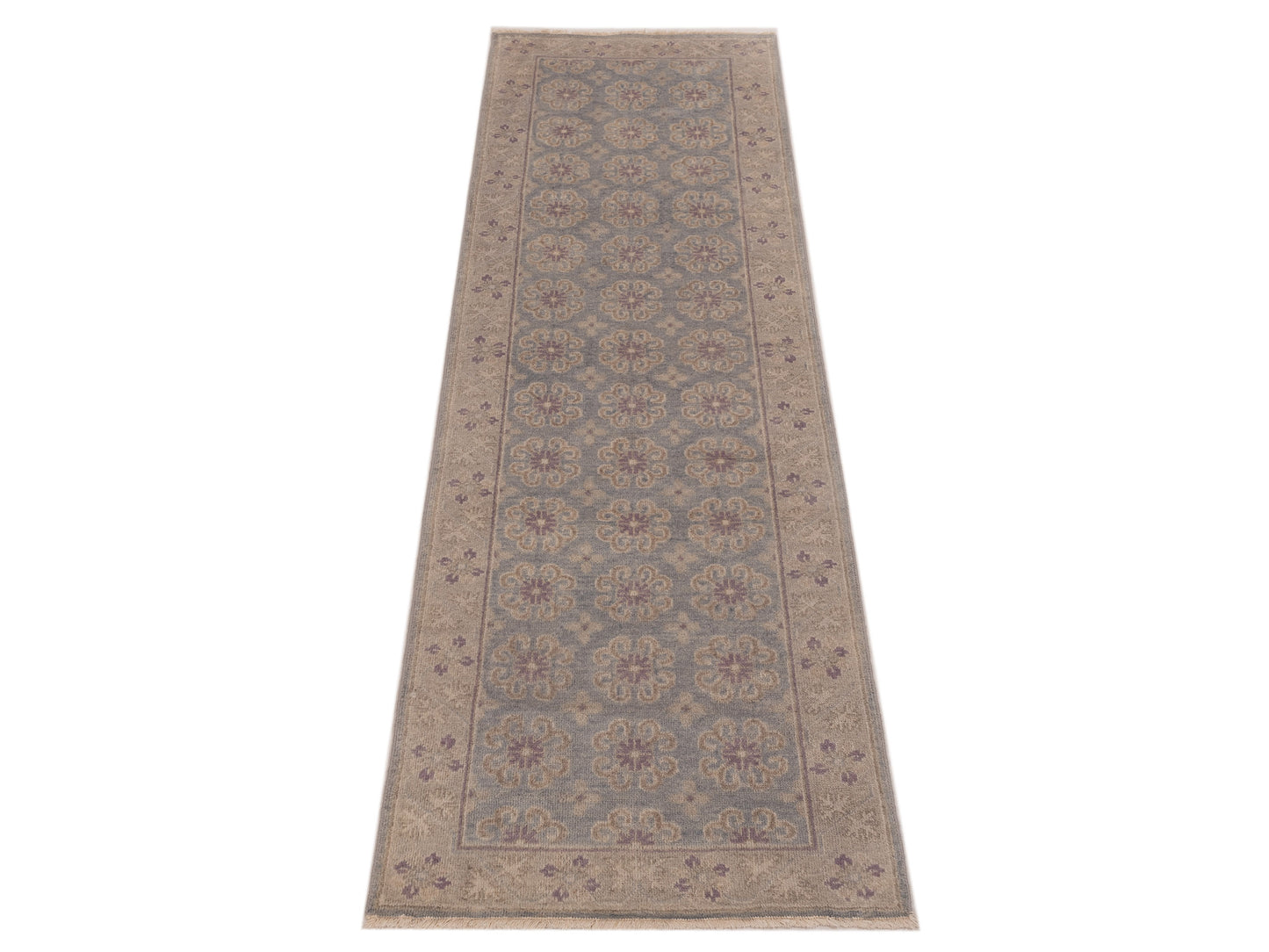 Evren 123495 Blue Gray 2.6x7.10 Hand Knotted Rug