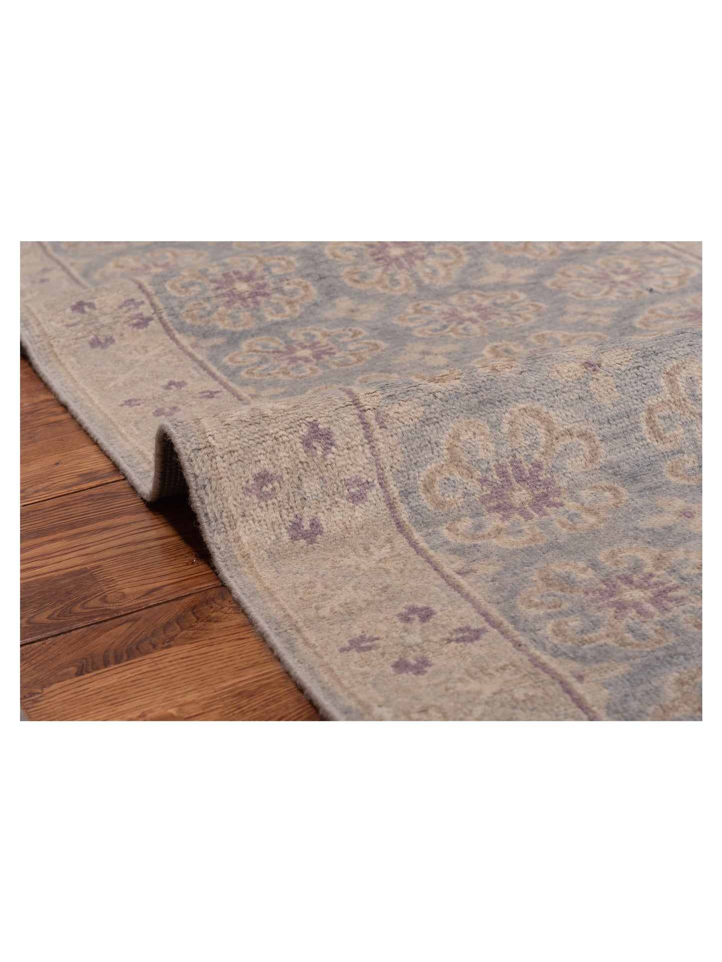 Evren 123495 Blue Gray 2.6x7.10 Hand Knotted Rug